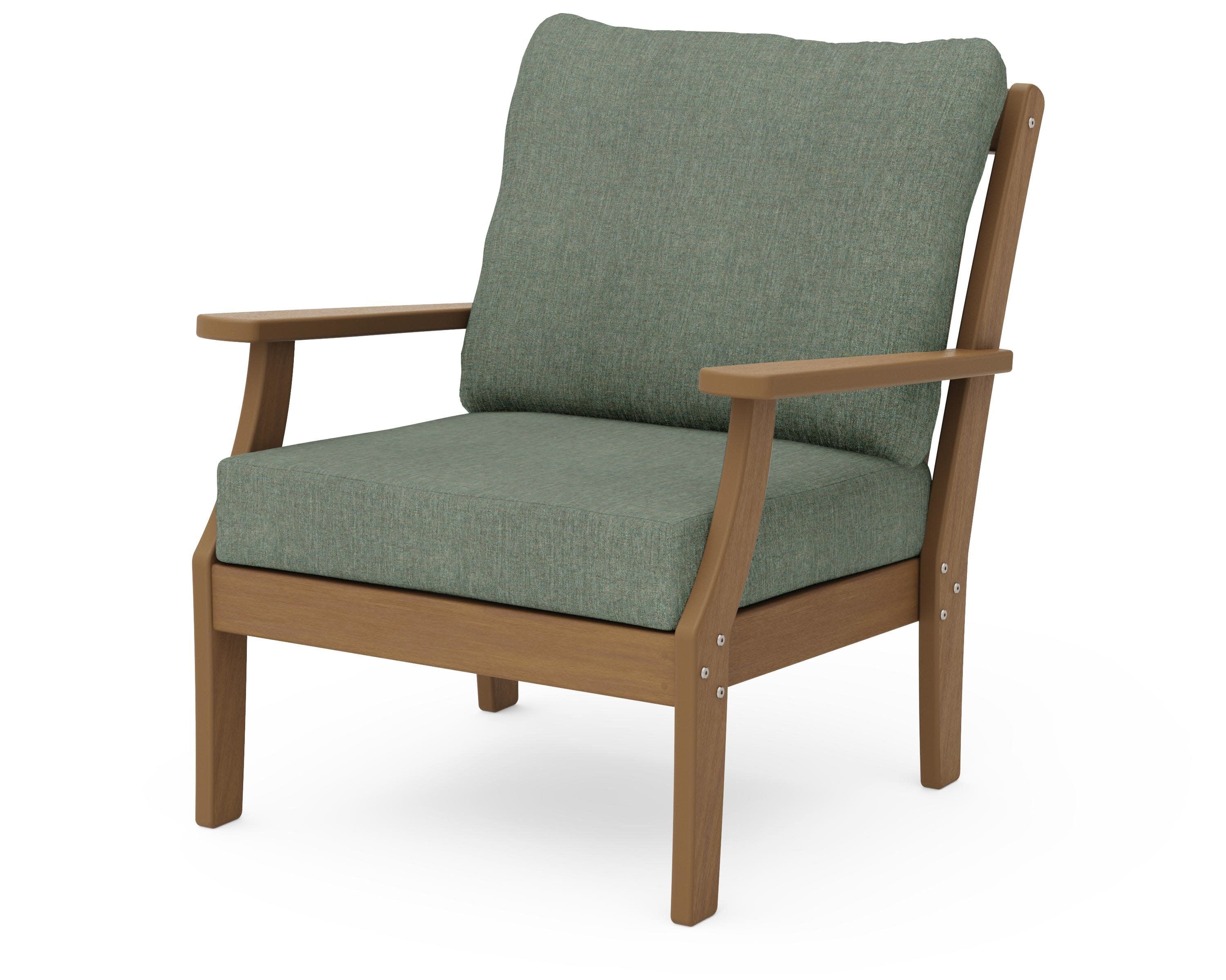 Braxton Deep Seating Chair in Natural / Cast Sage