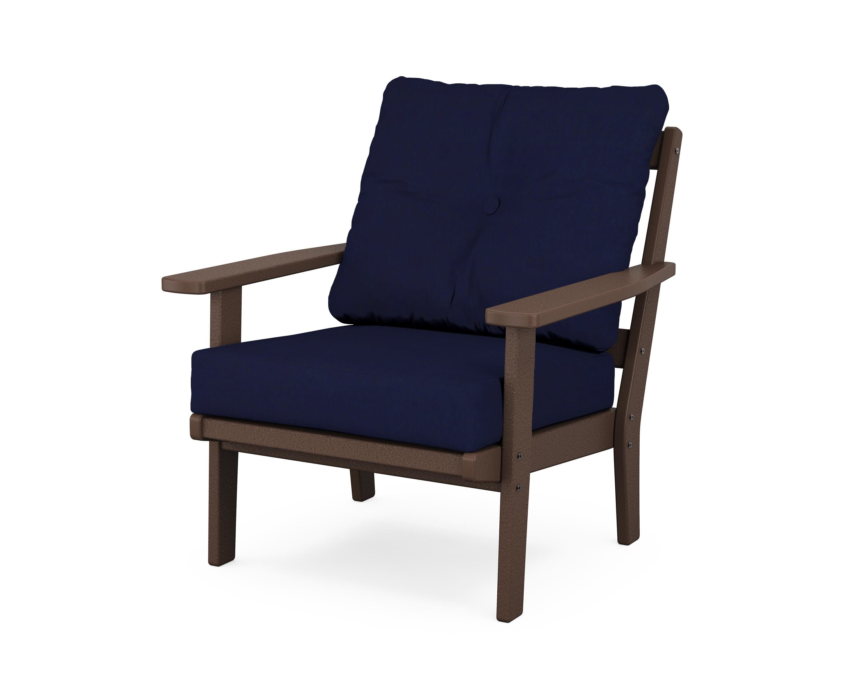 Prairie Deep Seating Chair in Mahogany / Navy