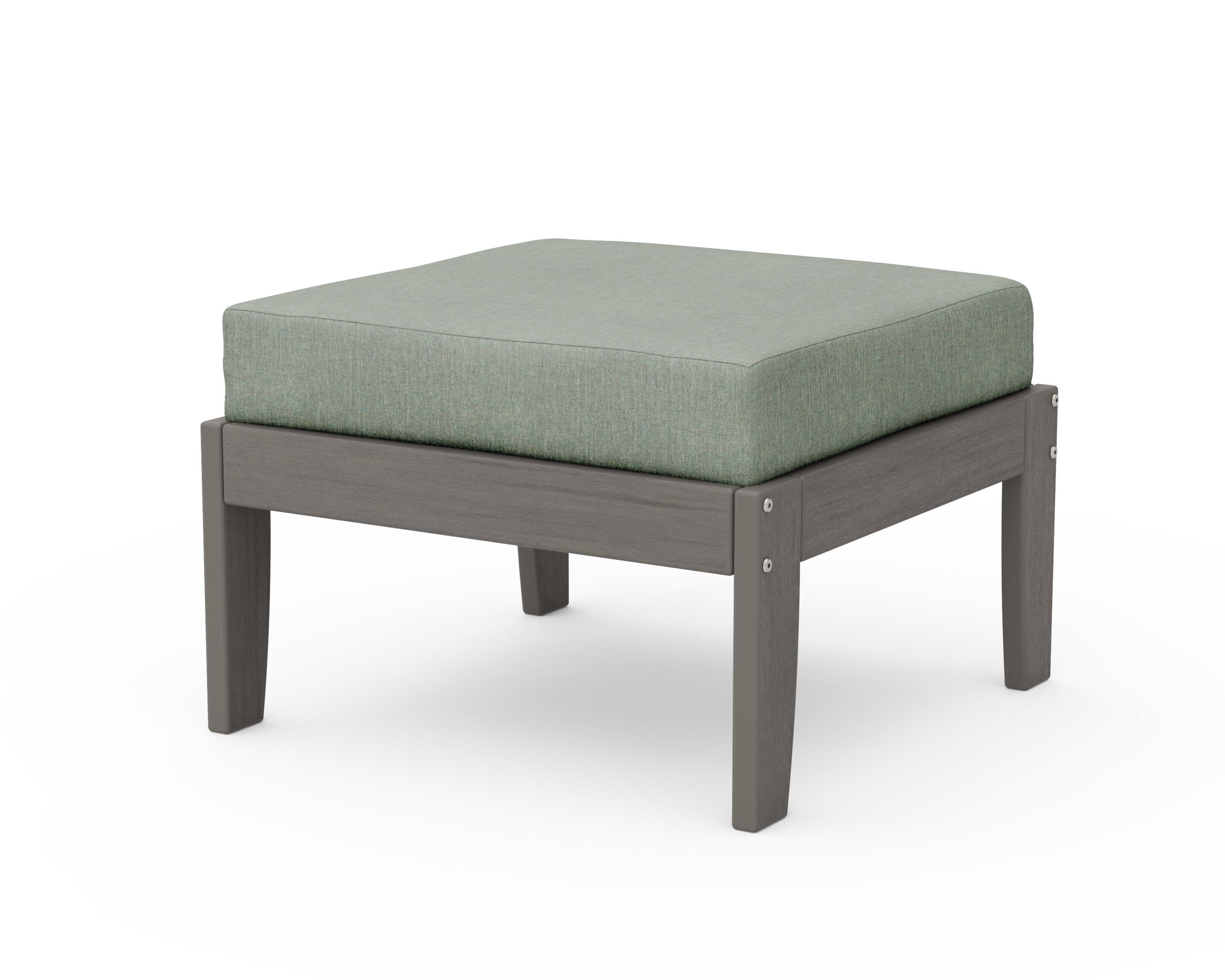 Modular Ottoman - Classic in Driftwood / Cast Sage