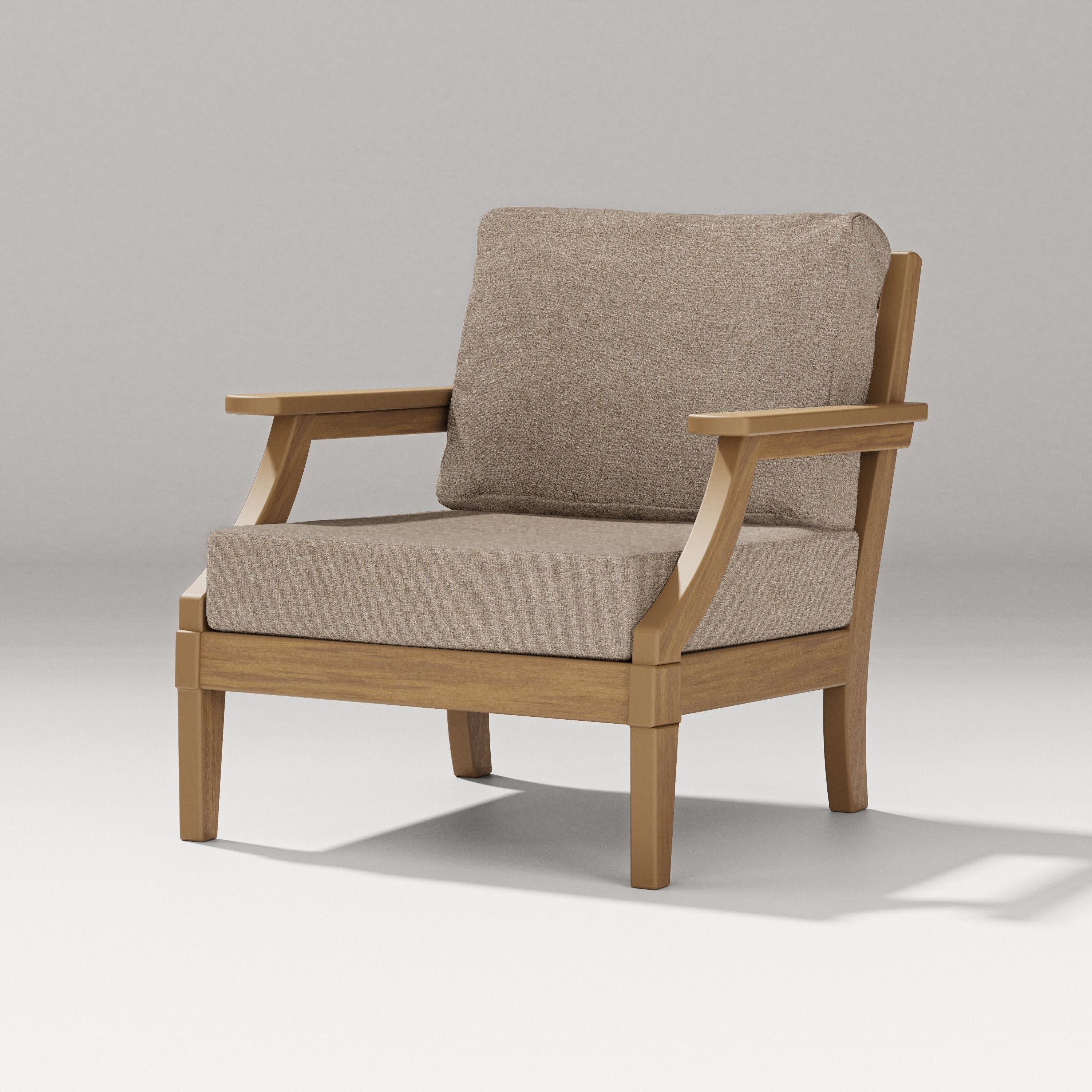 Estate Lounge Chair in Natural / Spiced Burlap