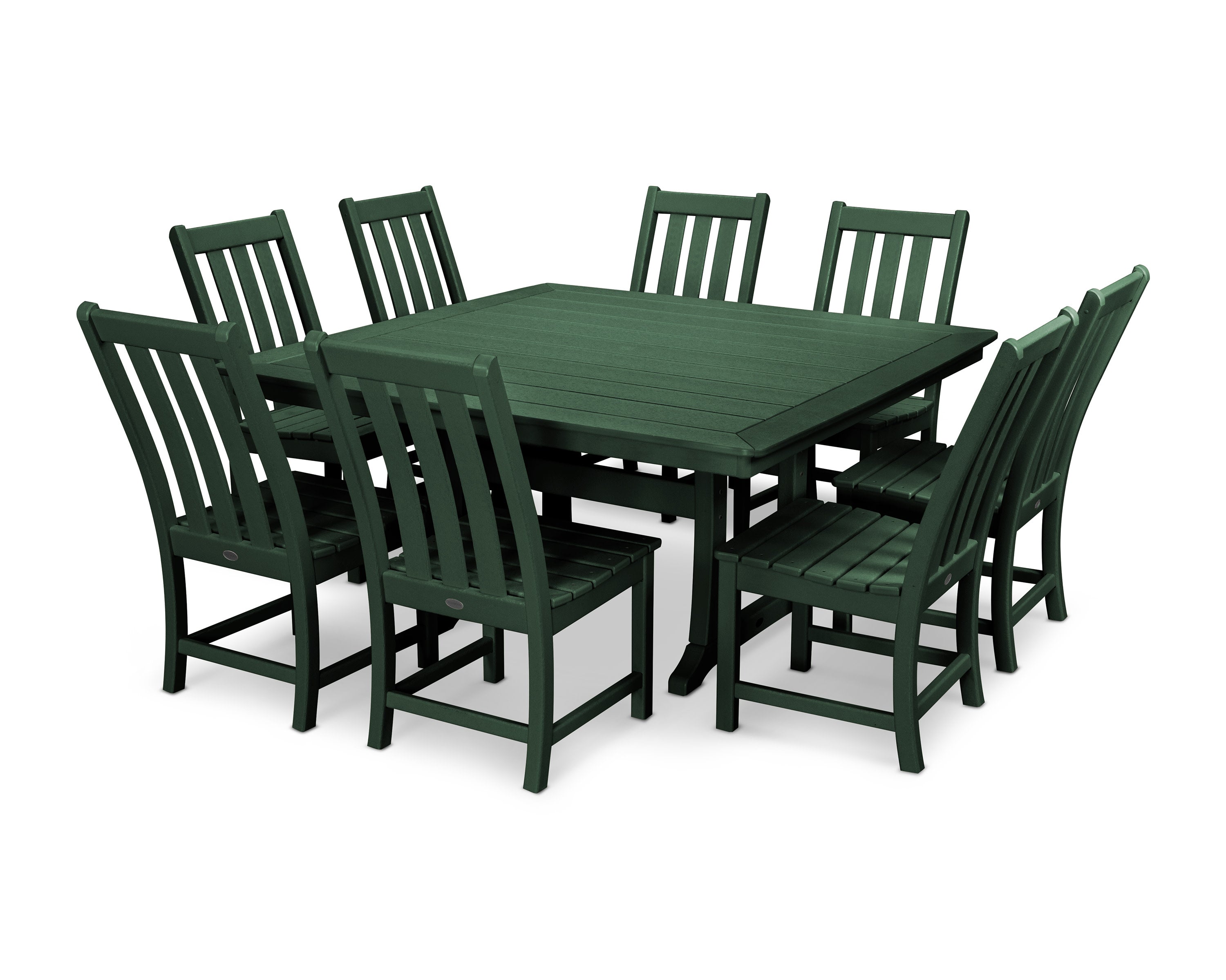 Vineyard 9-Piece Dining Set in Green