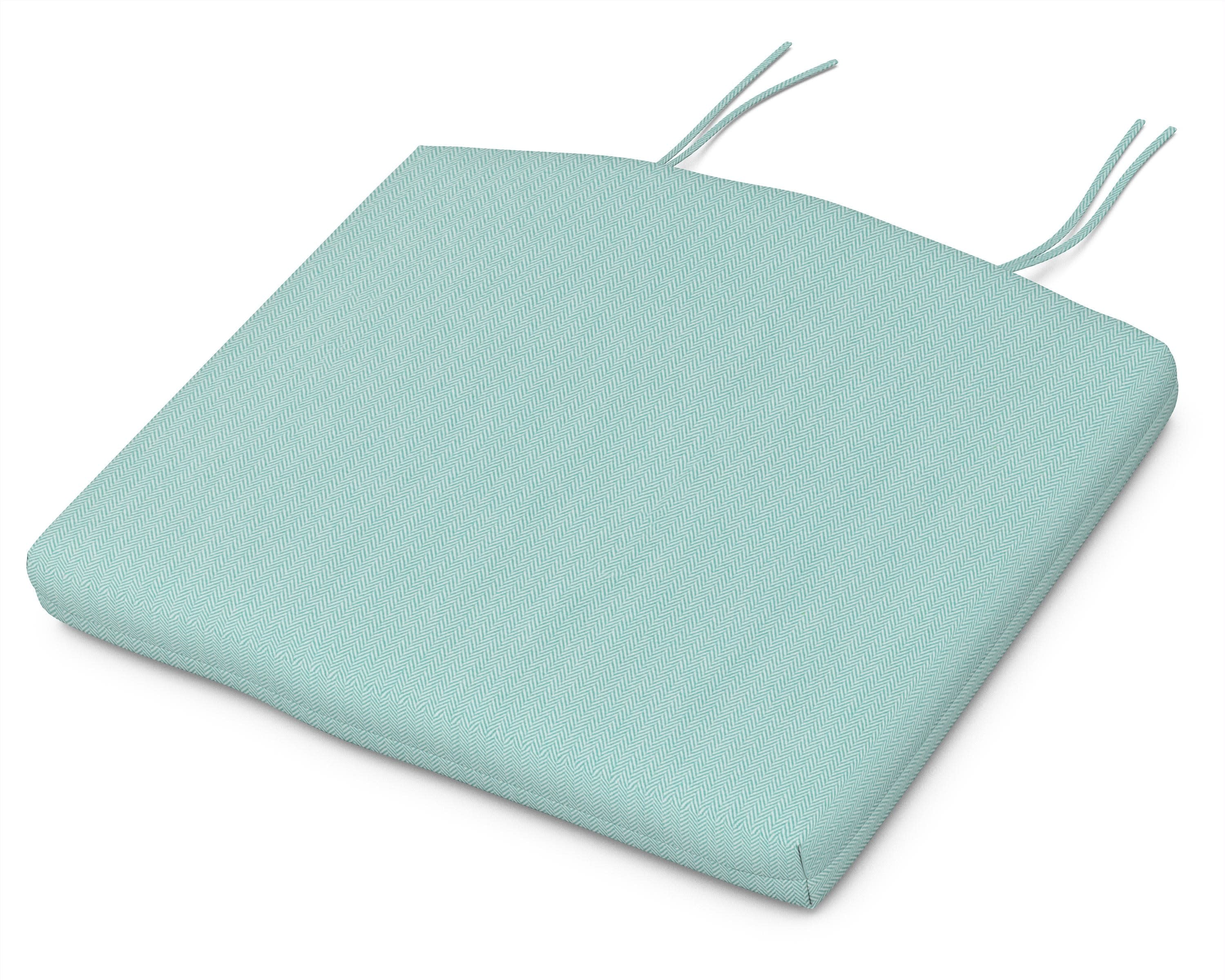 Standard Seat Cushion 18.5"D x 24"W x 2.5"H in Primary Colors Teal