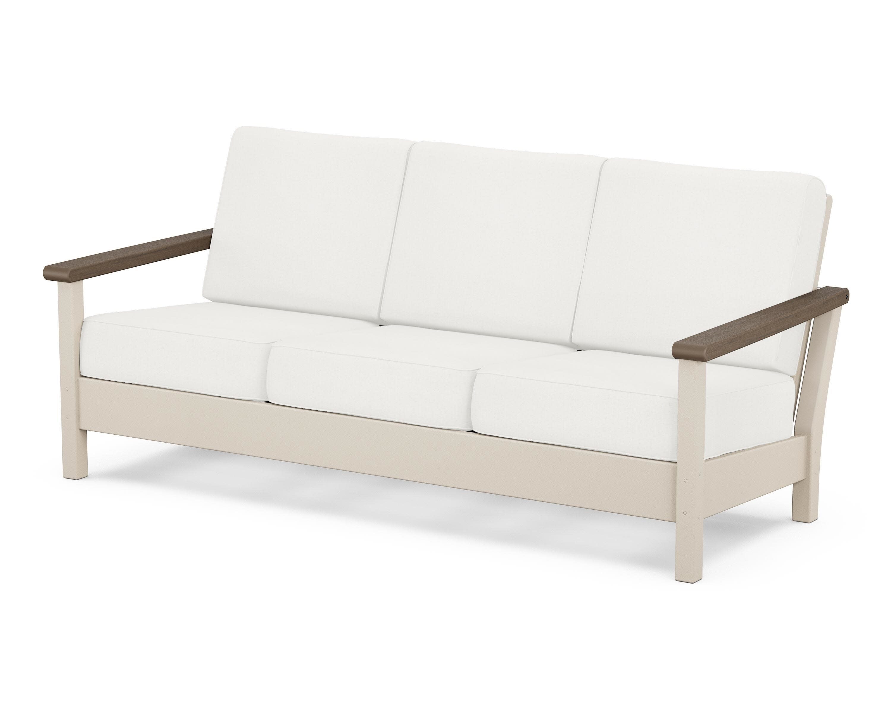 Harbour Deep Seating Sofa in Sand / Kona / Natural Linen