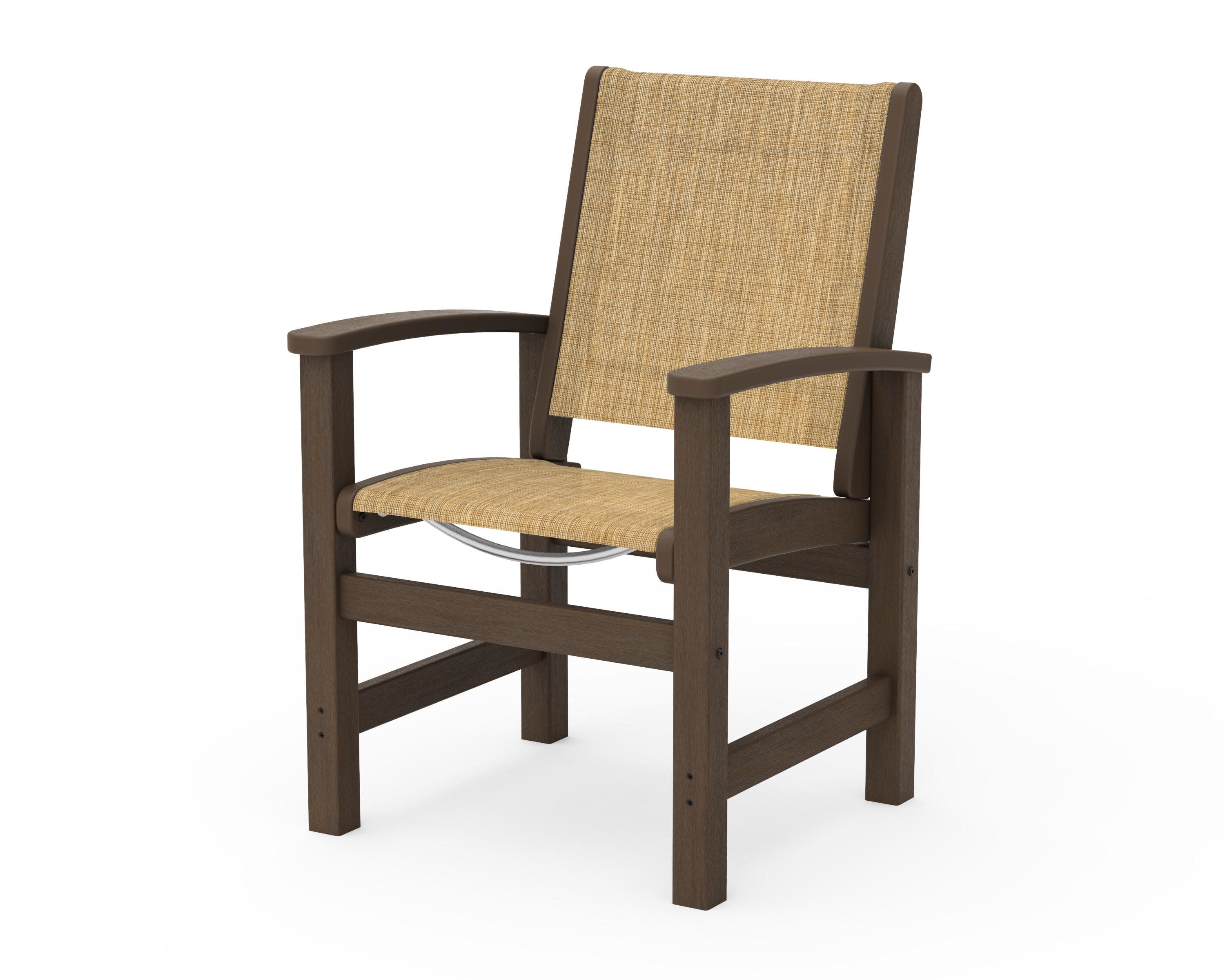 Coastal Dining Chair in Kona / Burlap Sling
