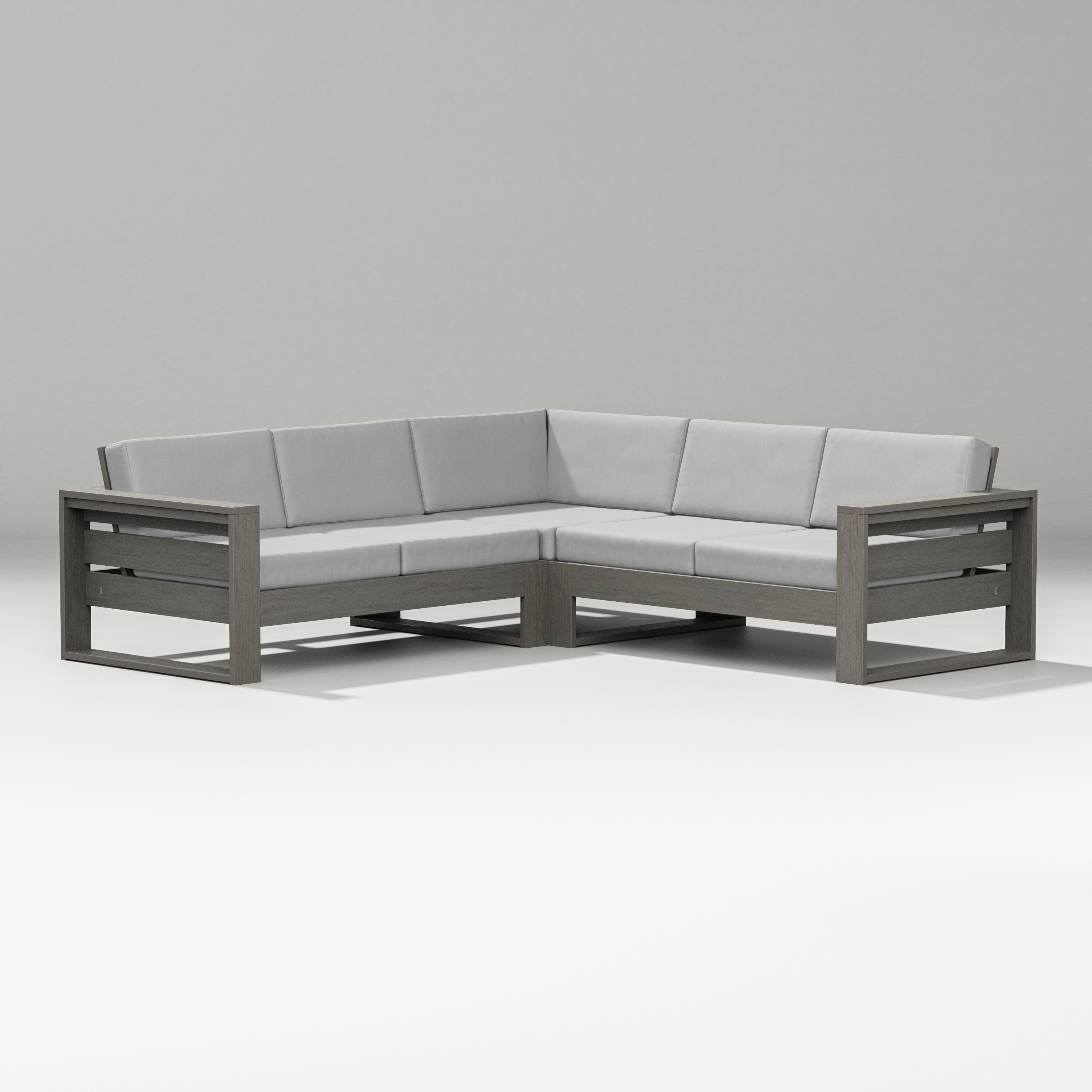 Latitude Corner Sectional in Driftwood / Granite