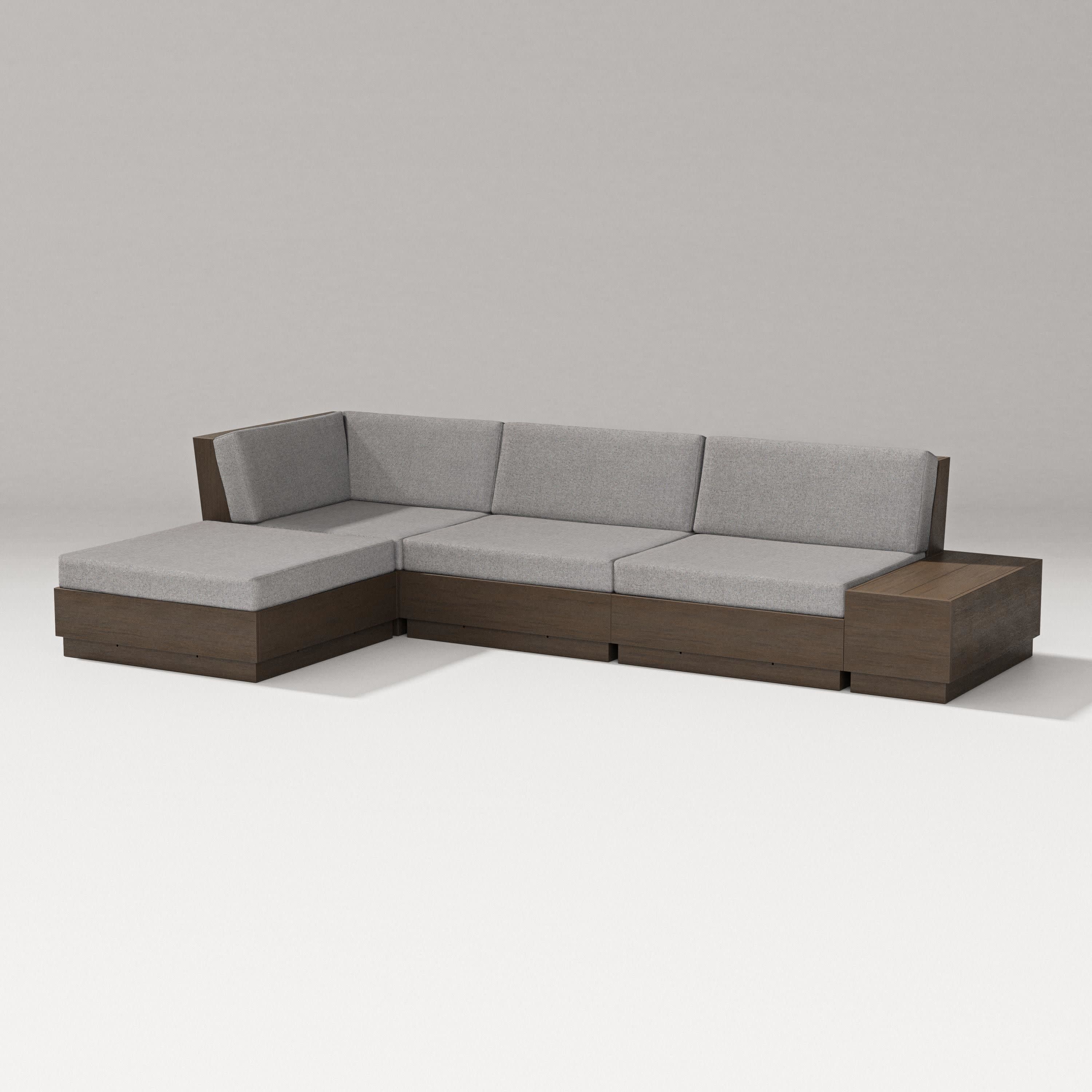 Elevate Chaise Sectional in Kona / Grey Mist