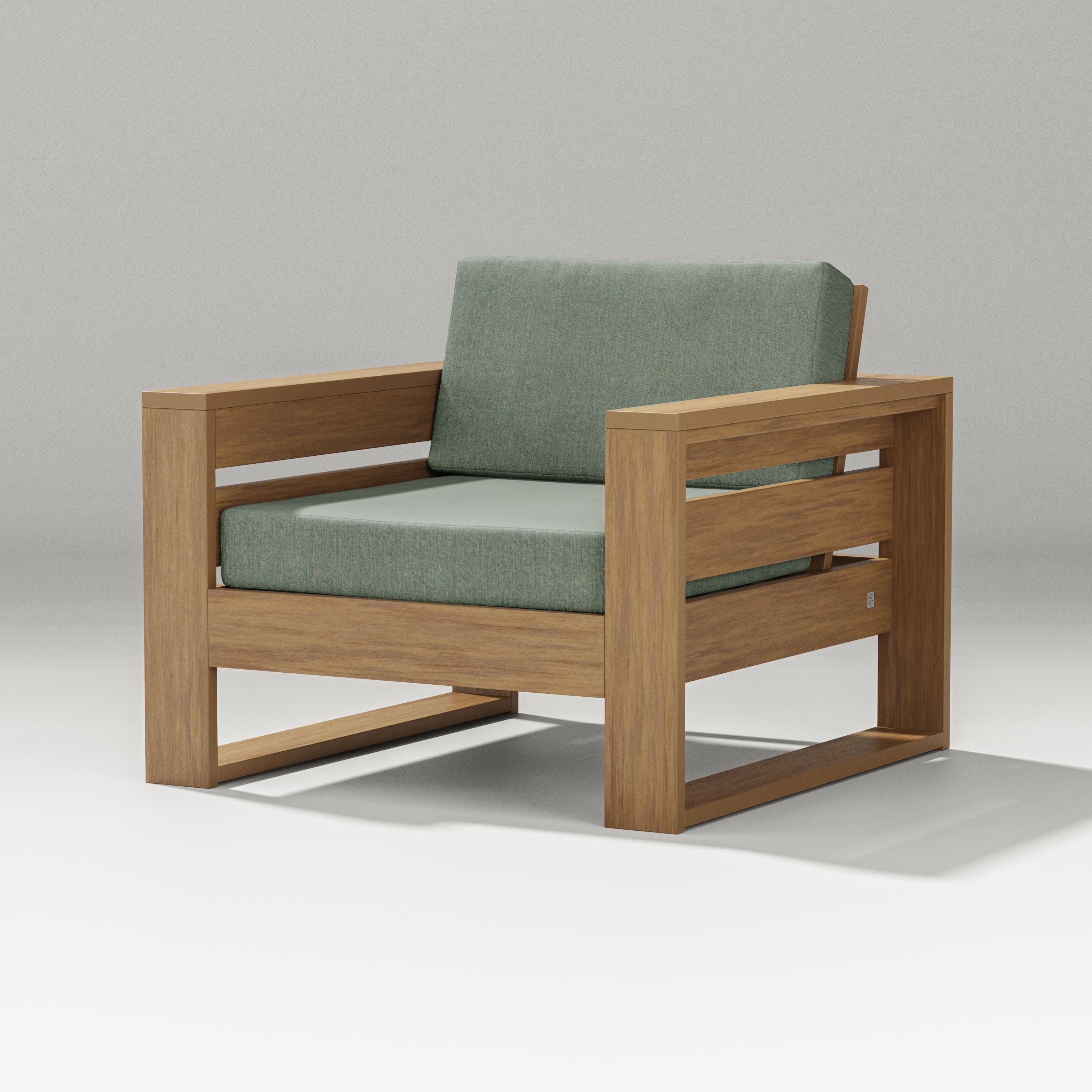 Latitude Lounge Chair in Natural / Cast Sage