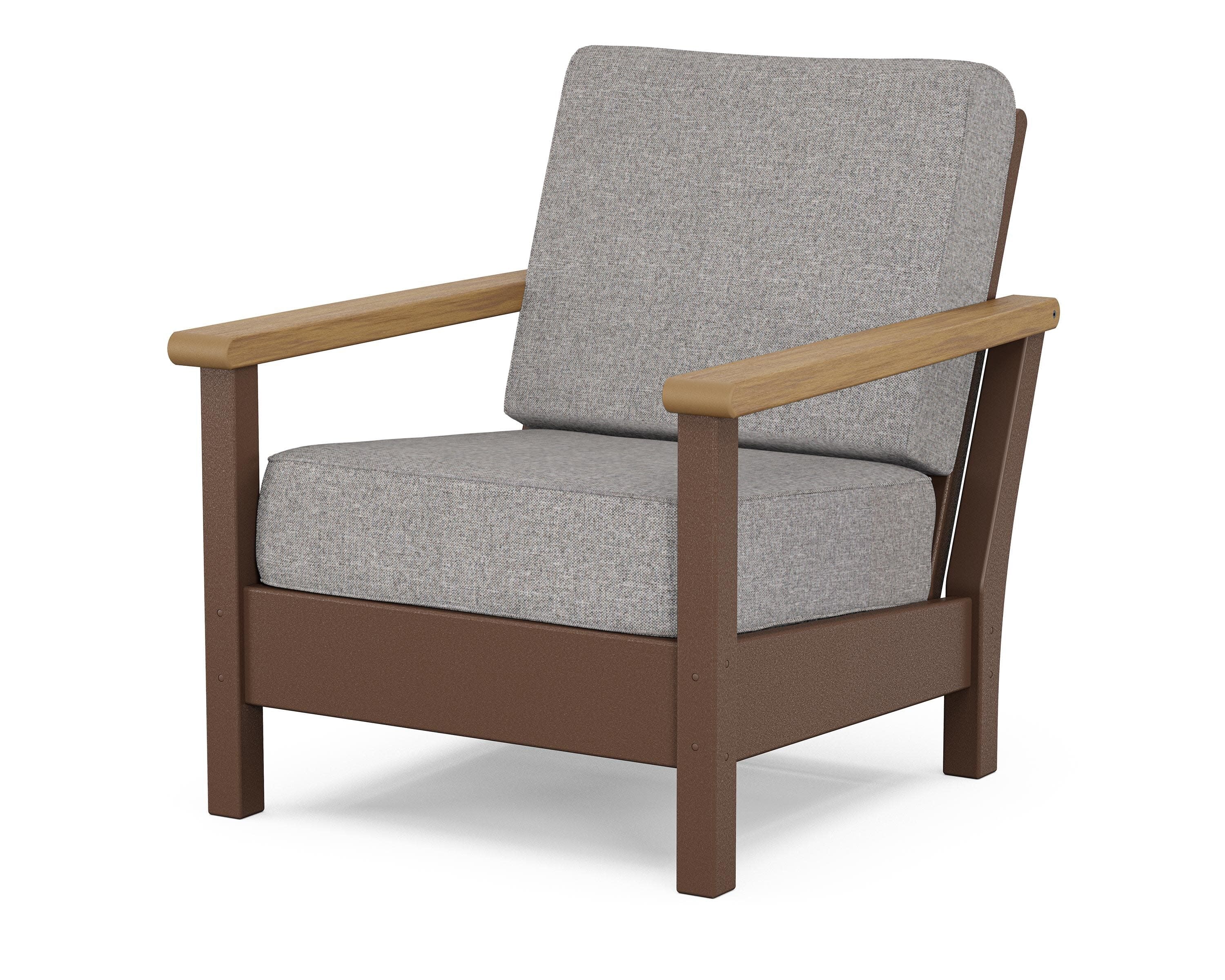 Harbour Deep Seating Chair in Mahogany / Natural / Grey Mist