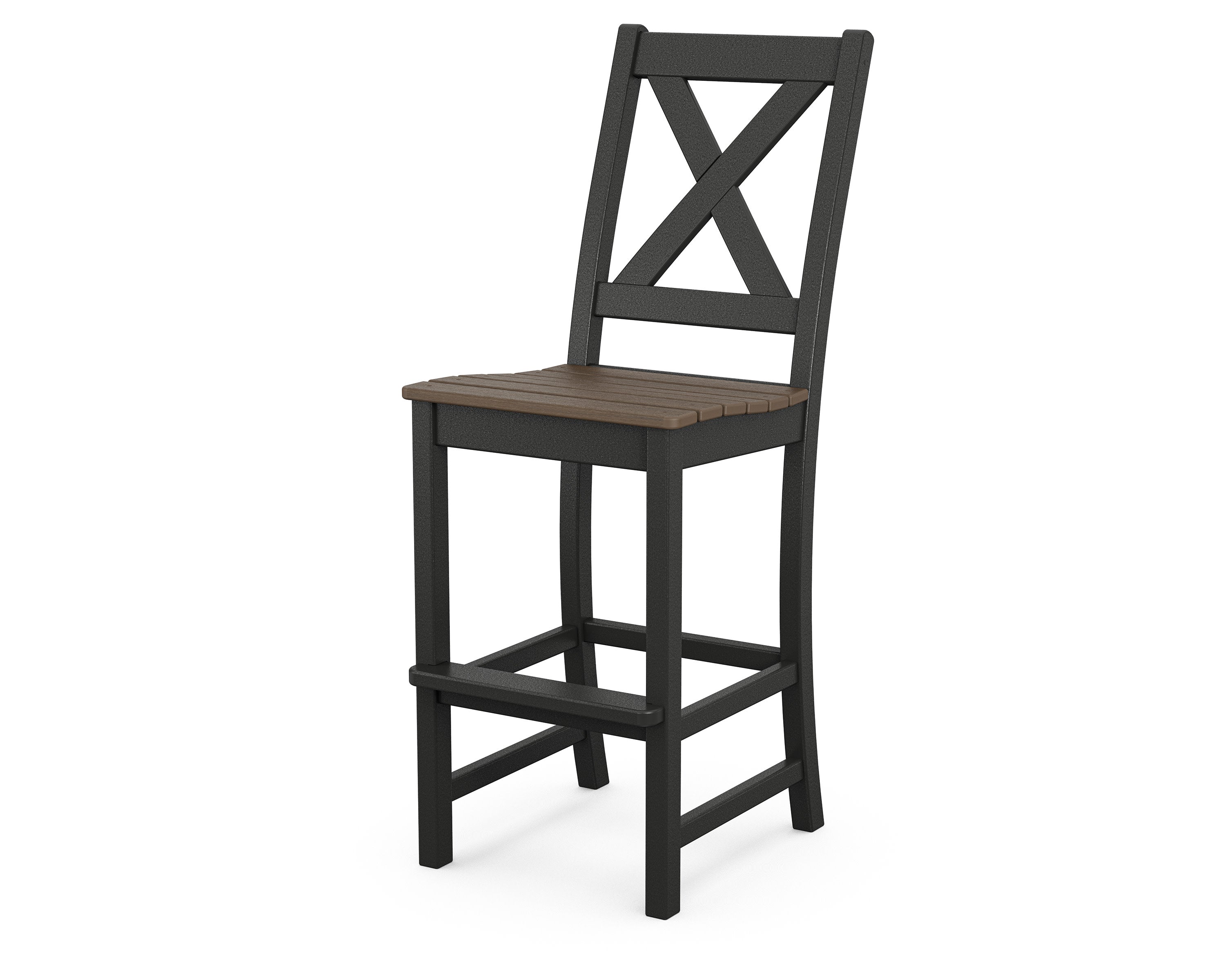 Braxton Bar Side Chair in Black / Kona