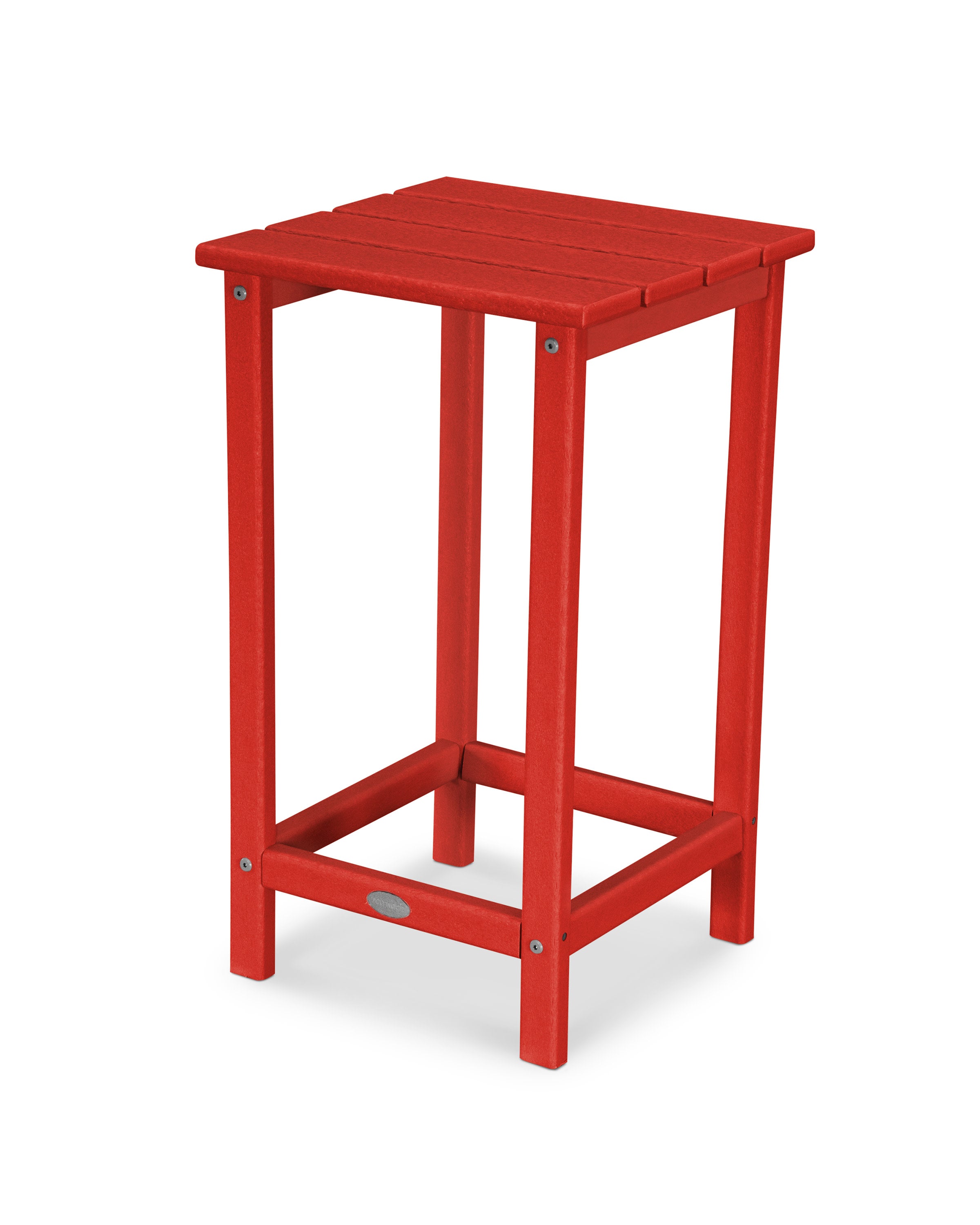 Long Island 26" Counter Side Table in Sunset Red