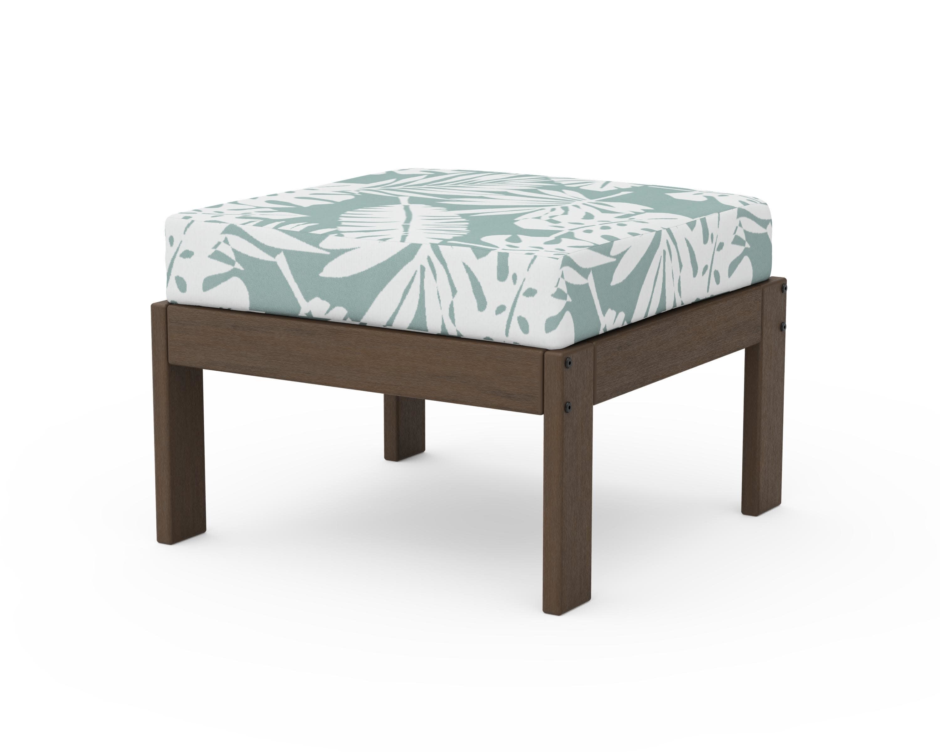 Vineyard Modular Ottoman in Kona / Leaf Glacier Spa