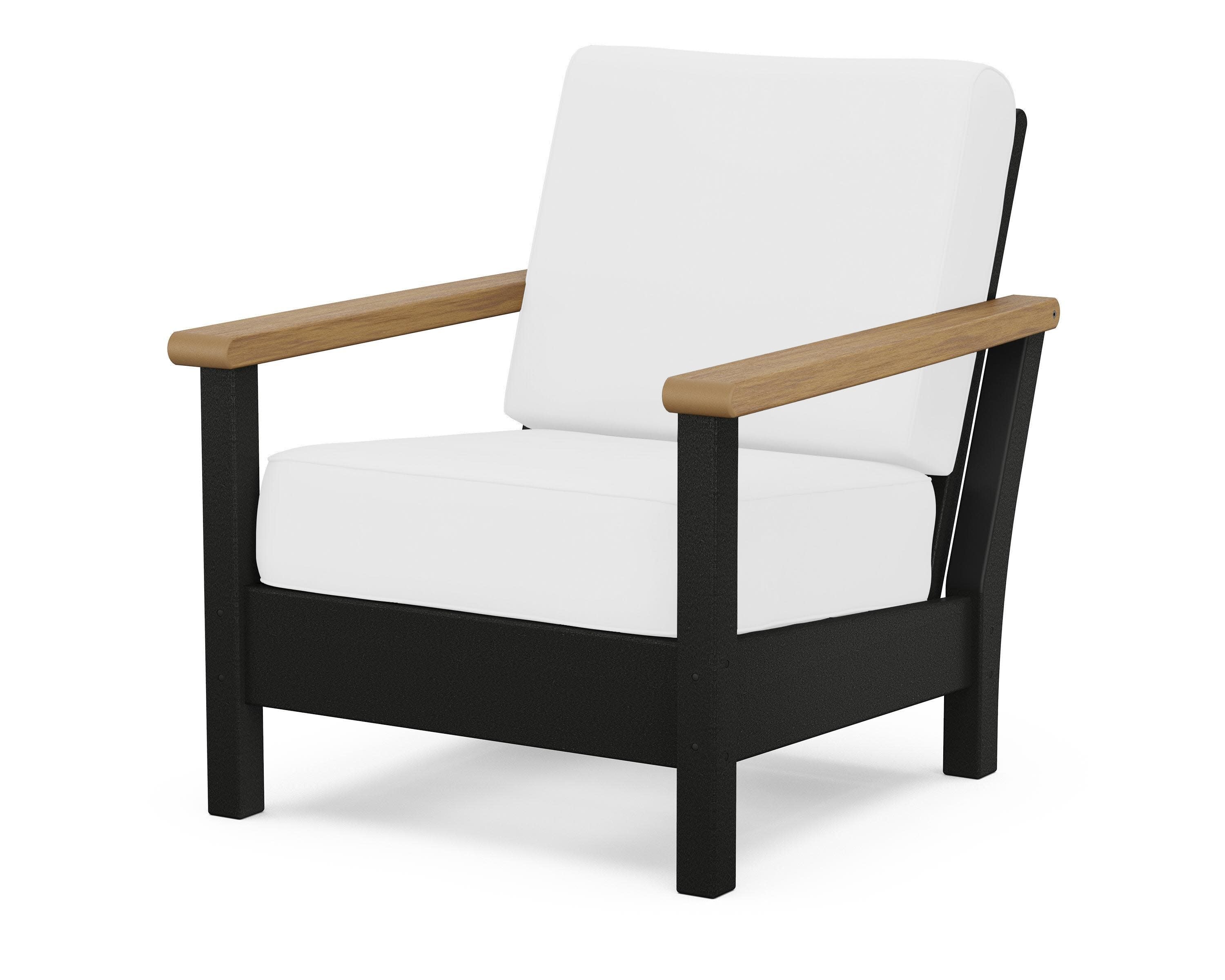 Harbour Deep Seating Chair in Black / Natural / Natural