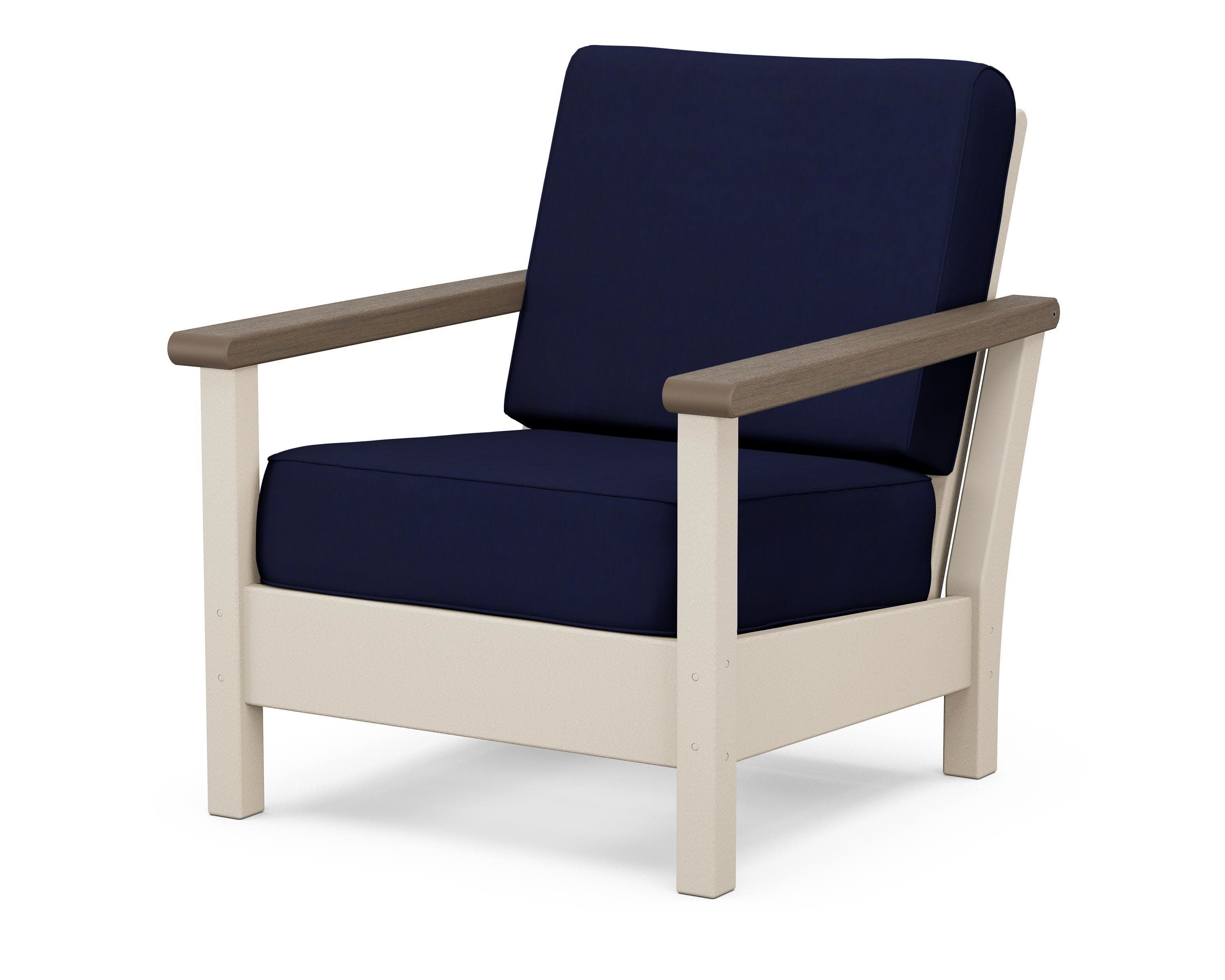 Harbour Deep Seating Chair in Sand / Kona / Navy