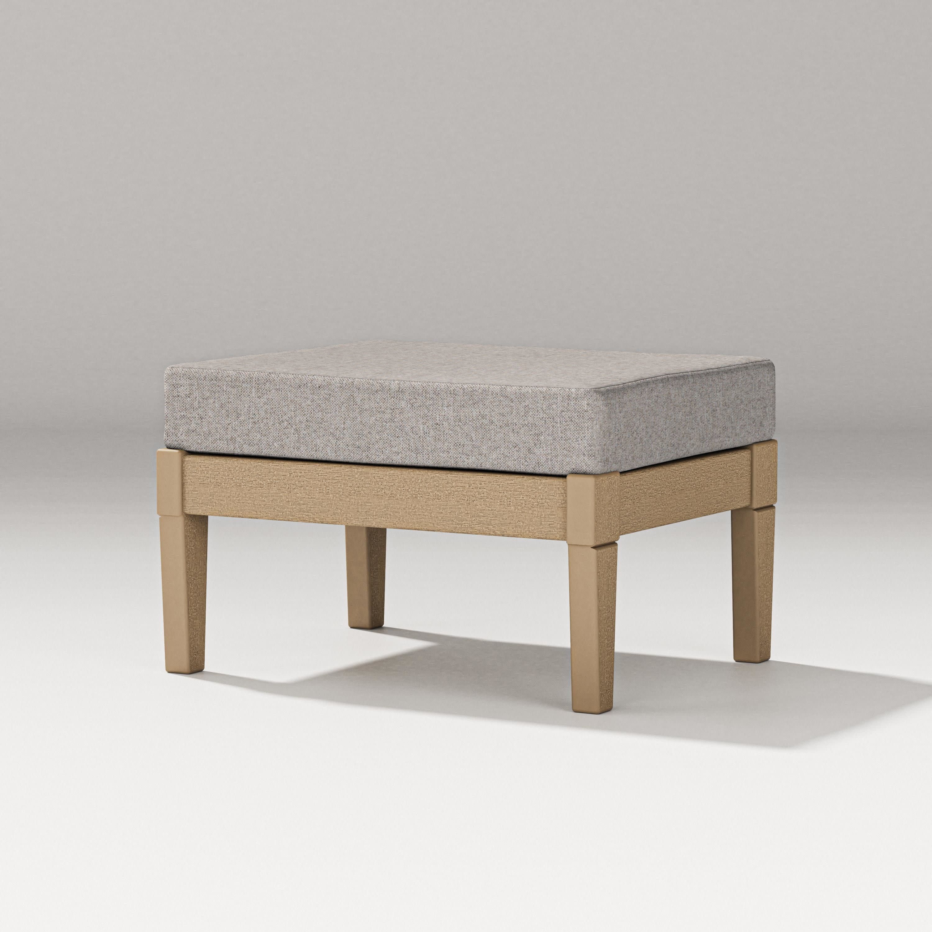 Estate Lounge Ottoman in Vintage Sahara / Weathered Tweed