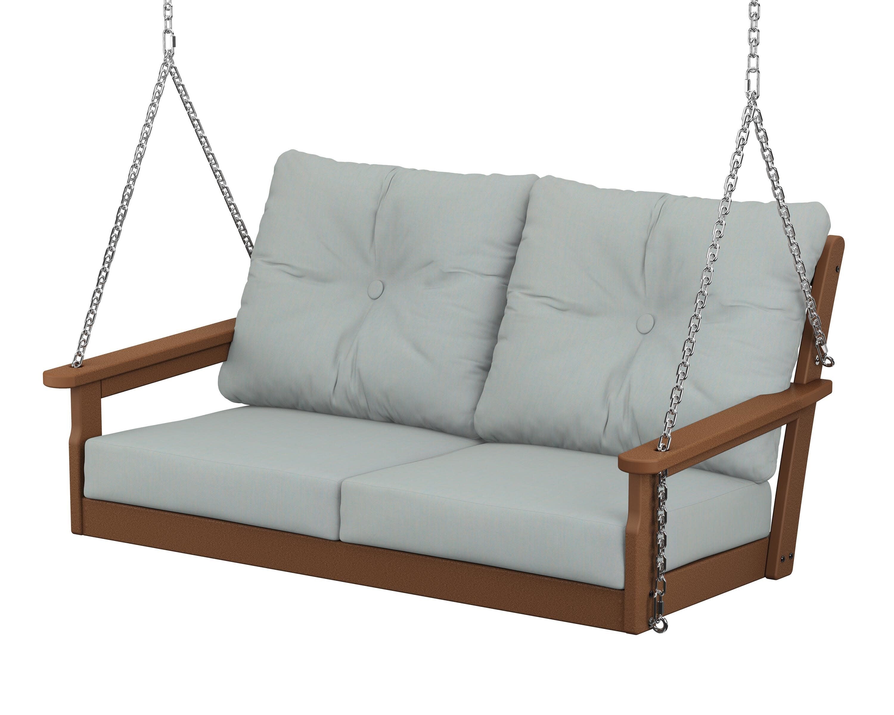 Vineyard Deep Seating Swing in Teak / Spa