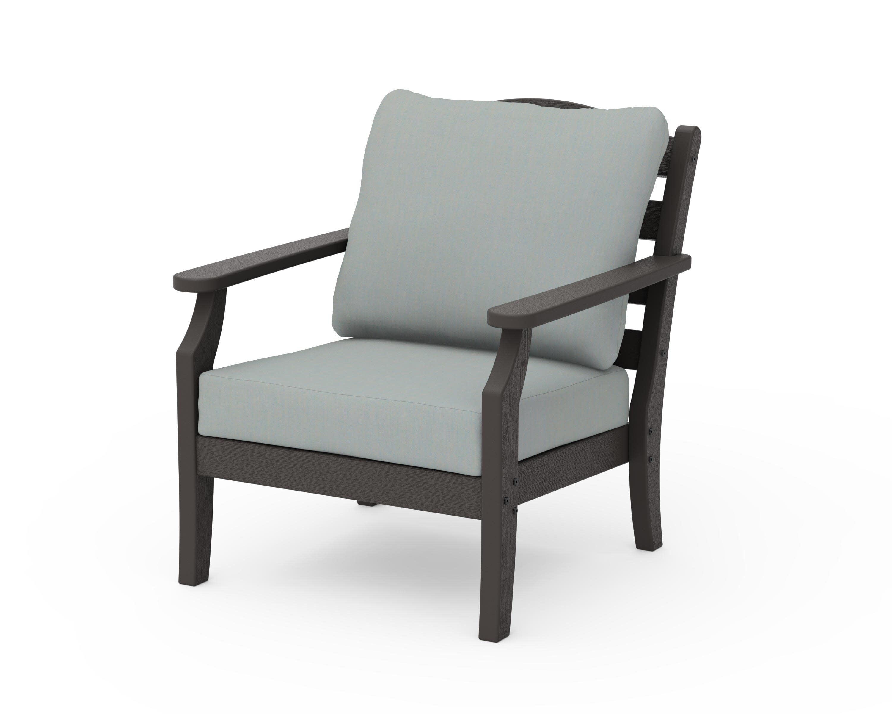 Savannah Deep Seating Chair in Vintage Coffee / Spa