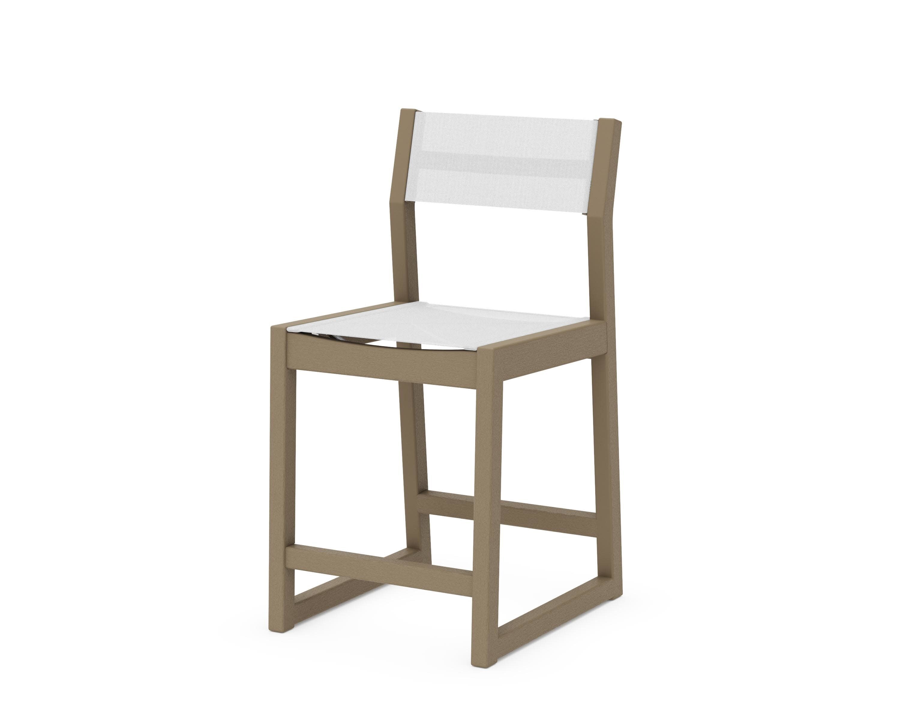 EDGE Sling Counter Side Chair in Vintage Sahara / White Sling