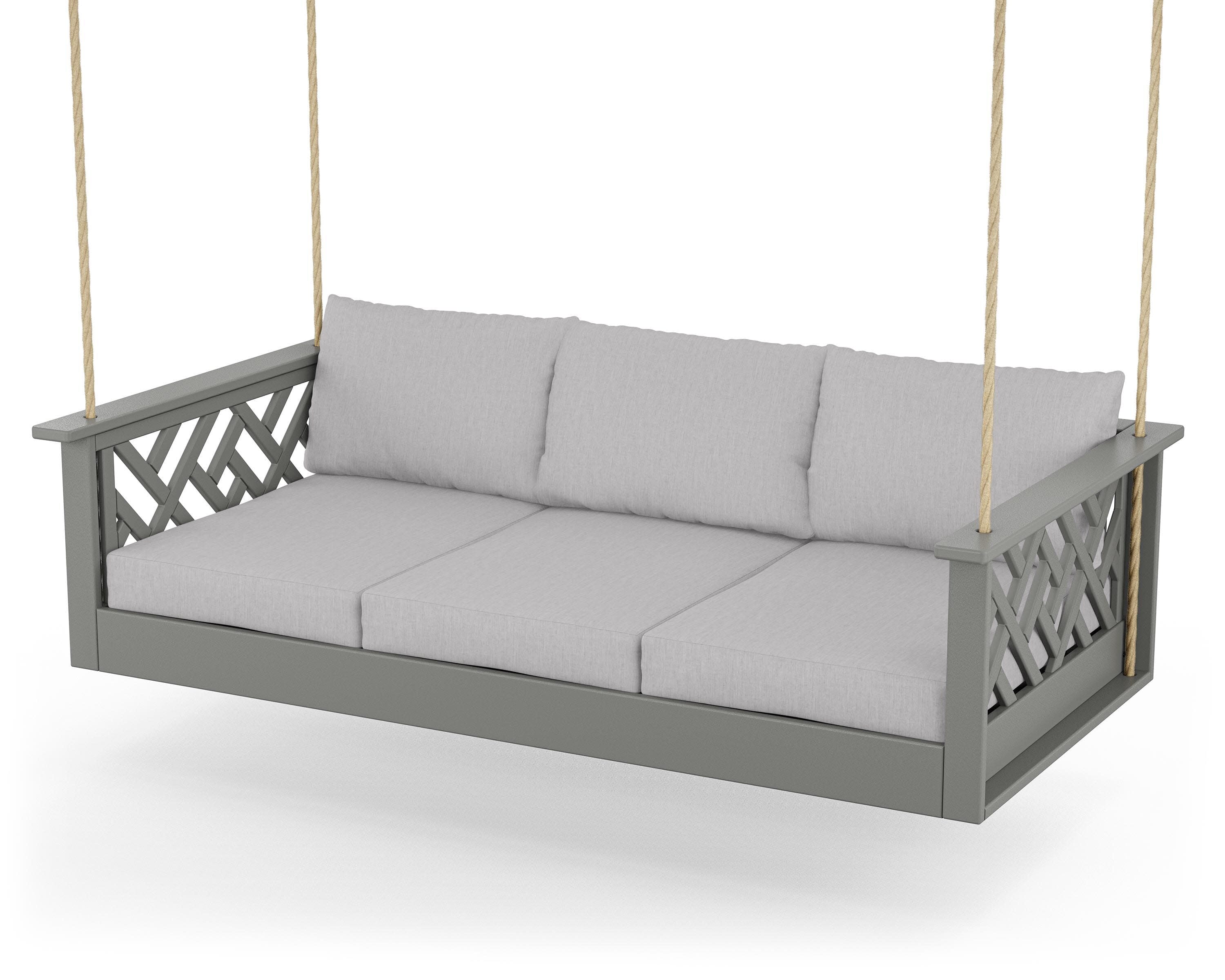 Chippendale Daybed Swing in Slate Grey / Granite