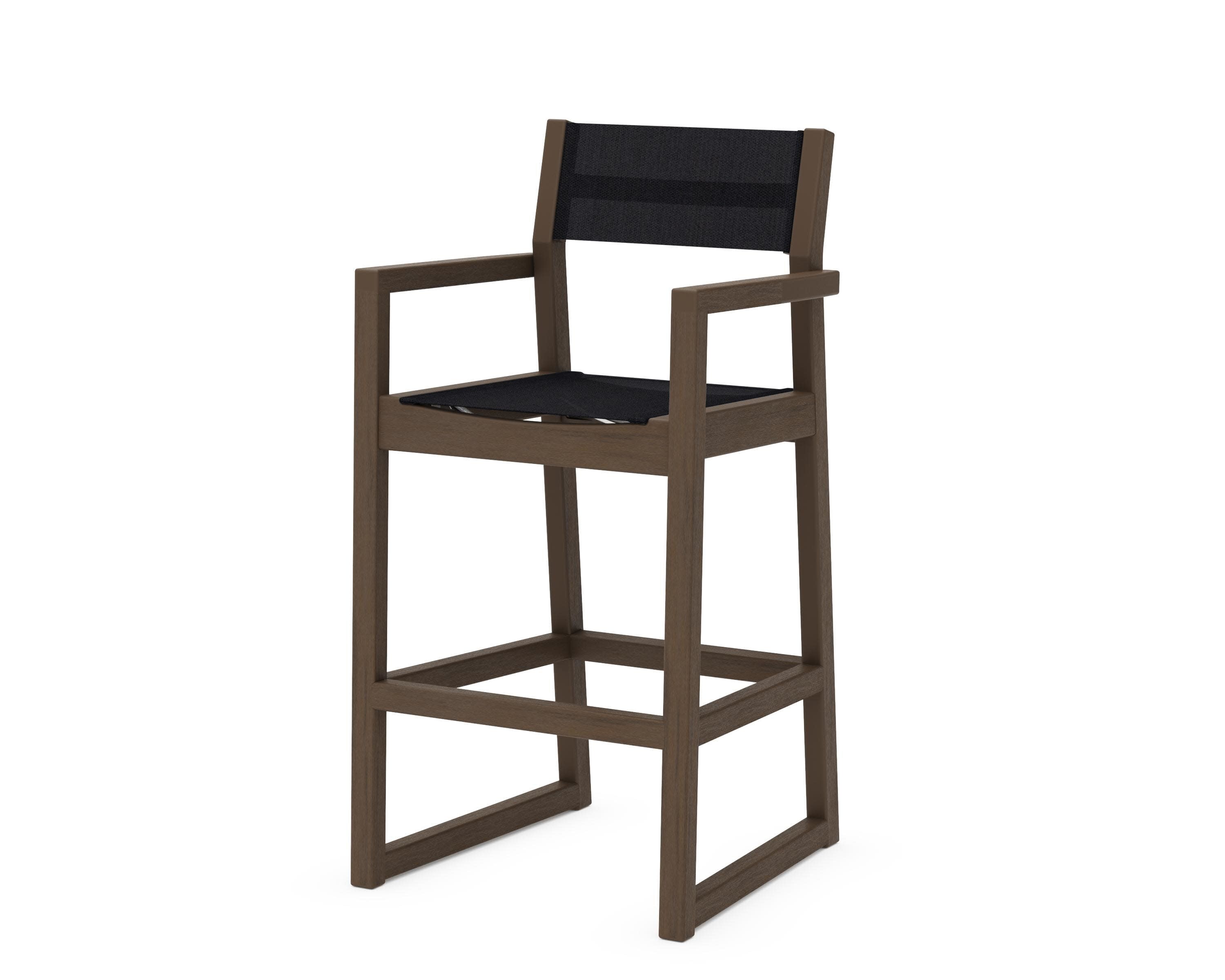 EDGE Sling Bar Arm Chair in Kona / Black Sling