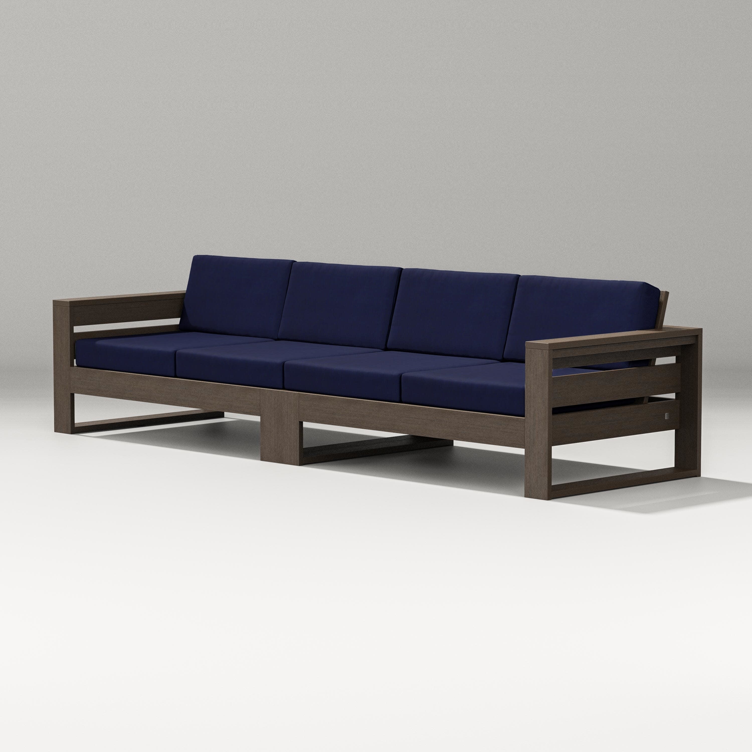Latitude Straight Sectional in Kona / Navy