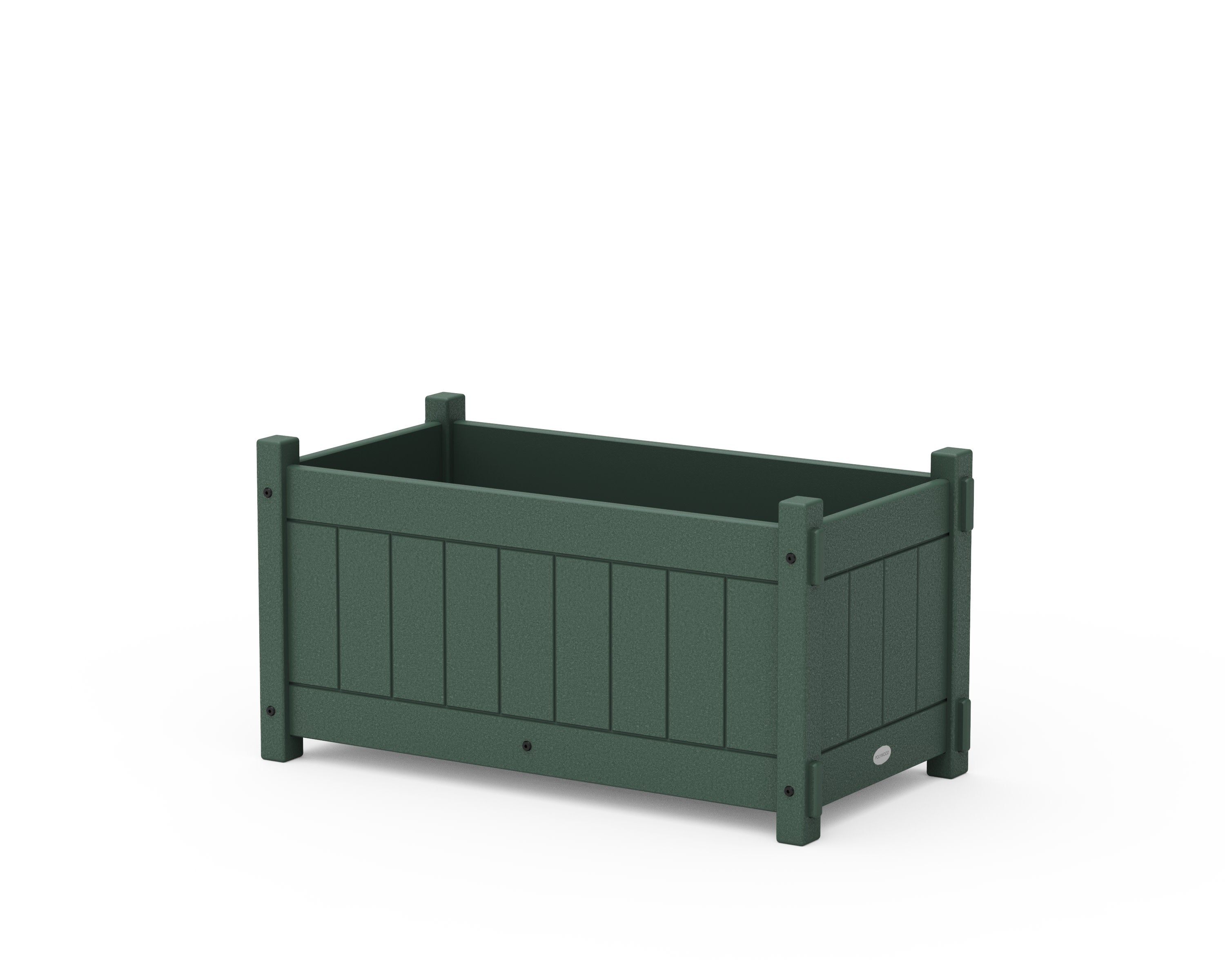 Vineyard Rectangle Double Planter Box in Green