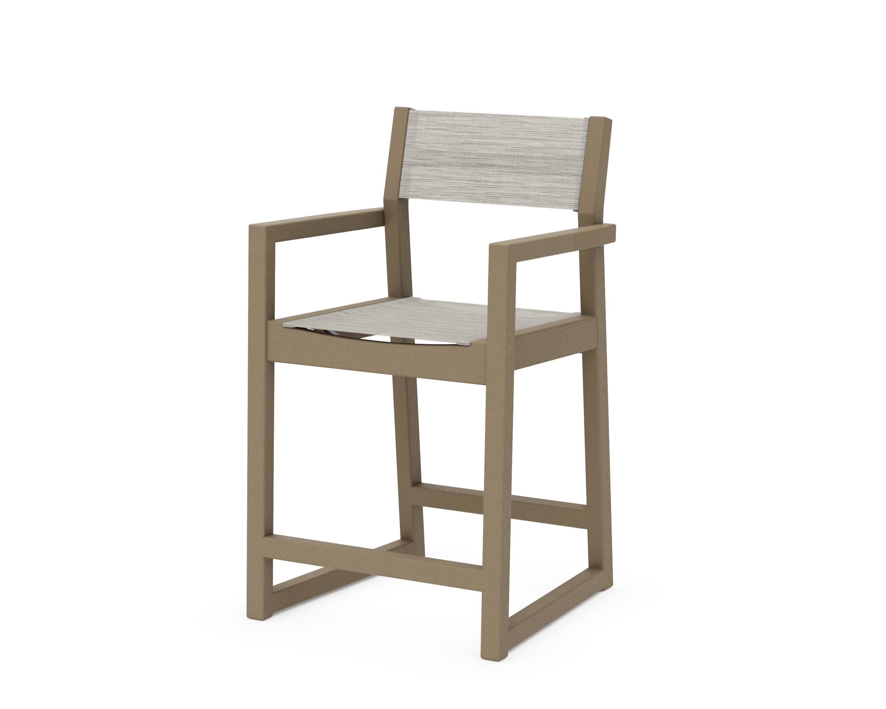 EDGE Sling Counter Arm Chair in Vintage Sahara / Birch Sling