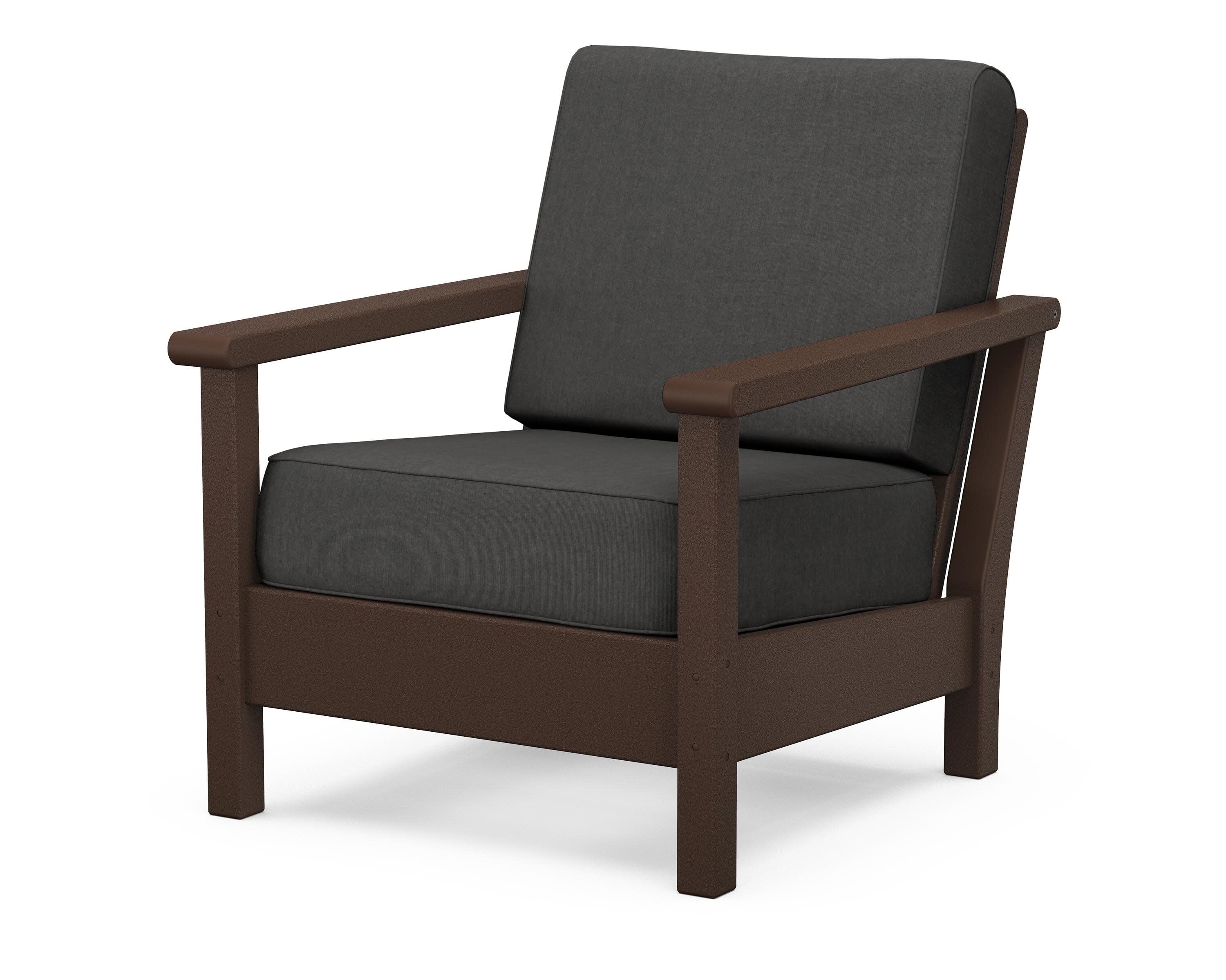 Harbour Deep Seating Chair in Mahogany / Spectrum Carbon