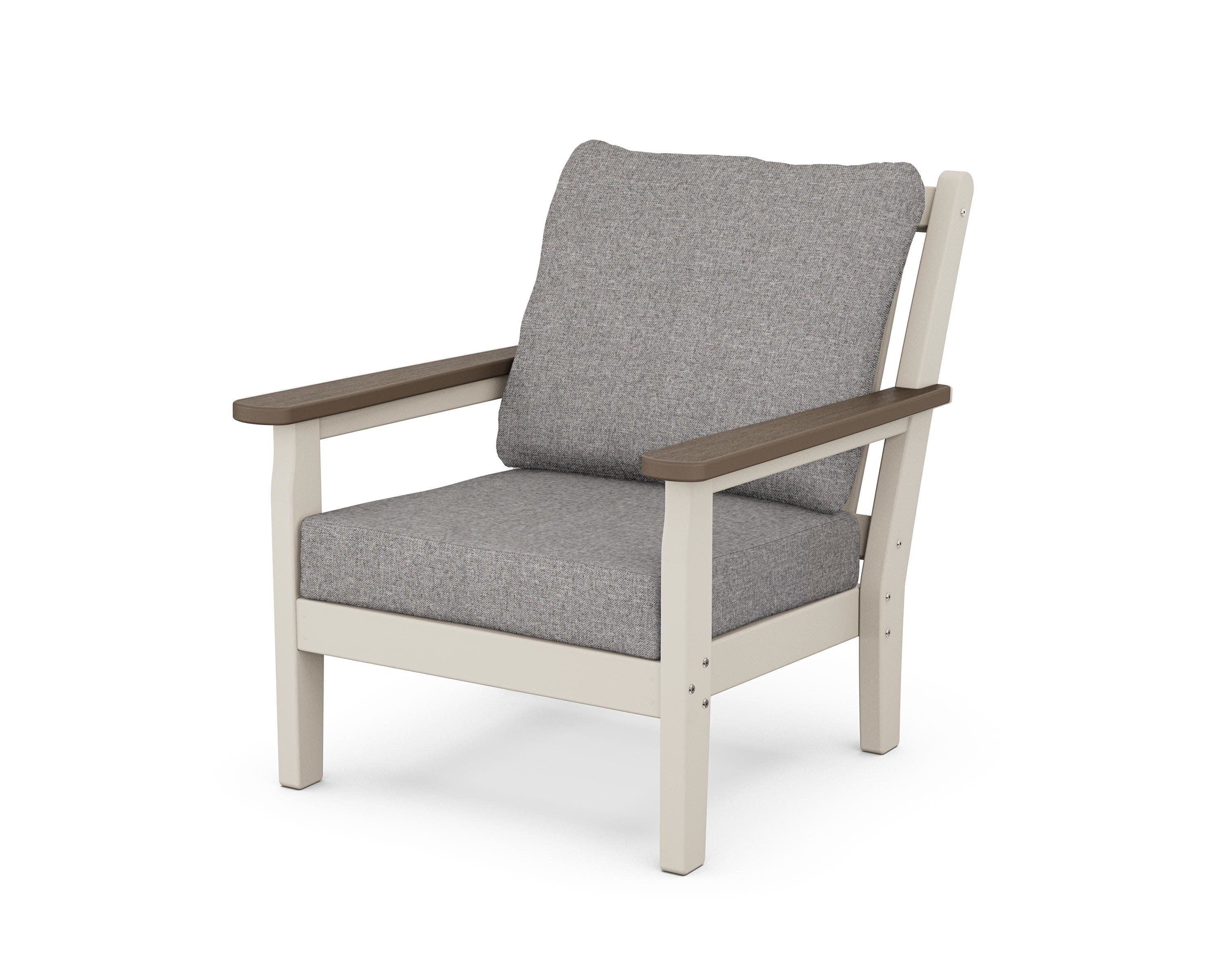 Chippendale Deep Seating Chair in Sand / Kona / Grey Mist