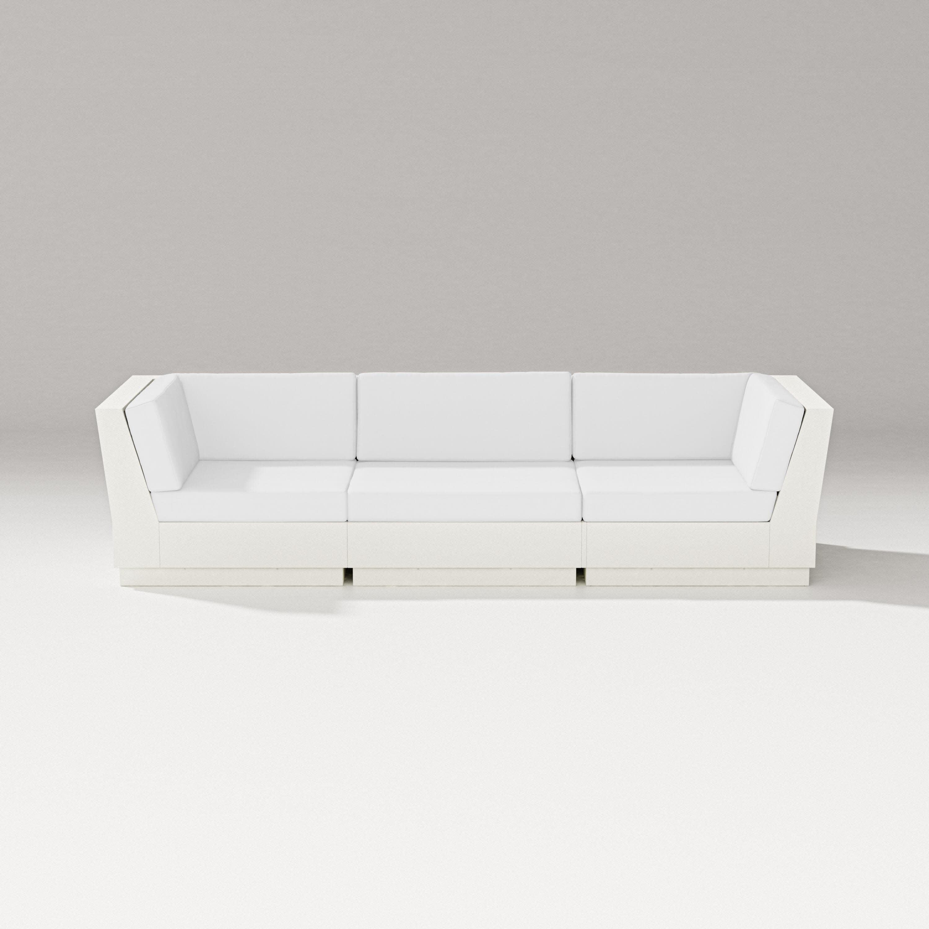 Elevate Sofa Sectional in Vintage White / Natural