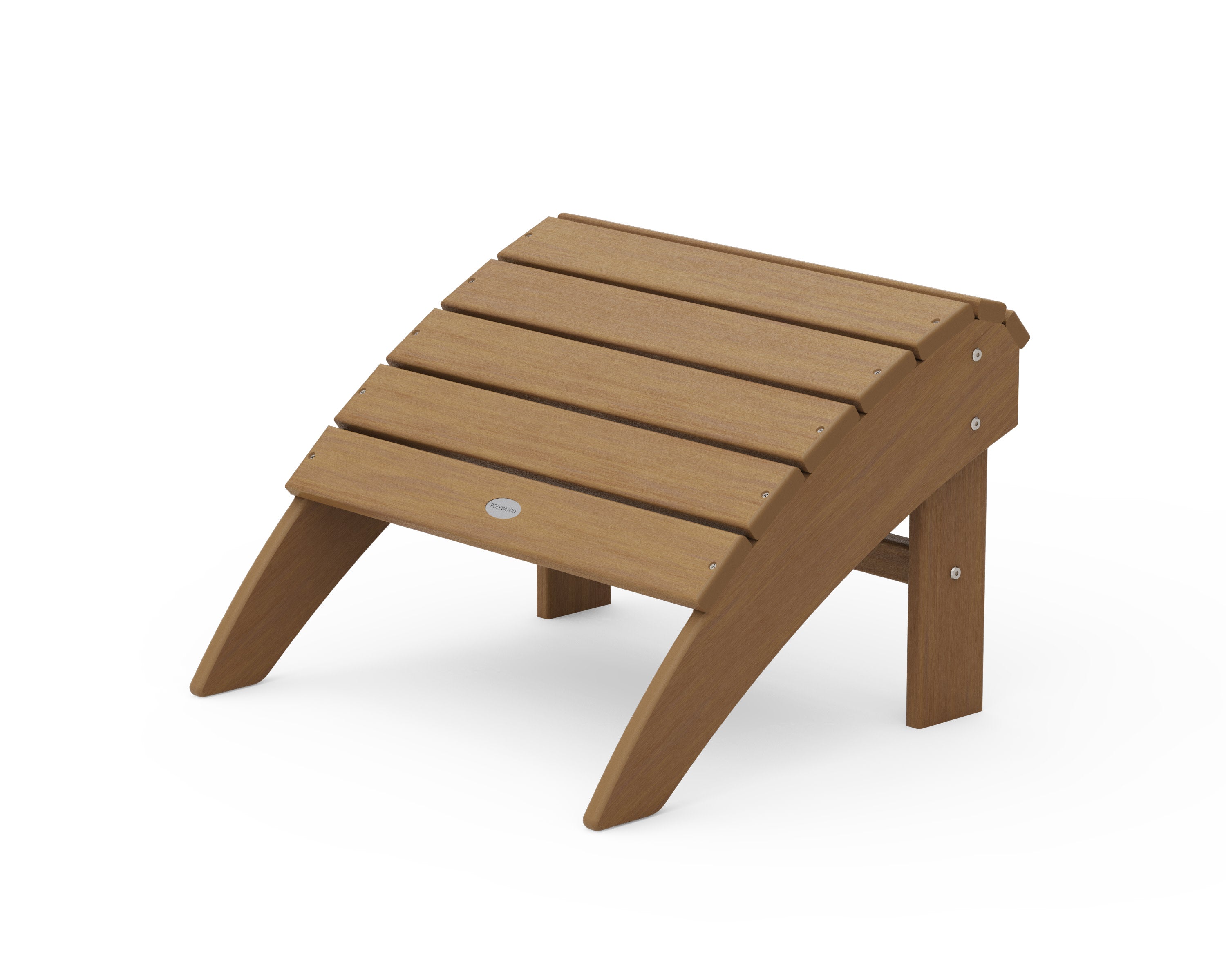Vineyard Curveback Adirondack Ottoman in Natural