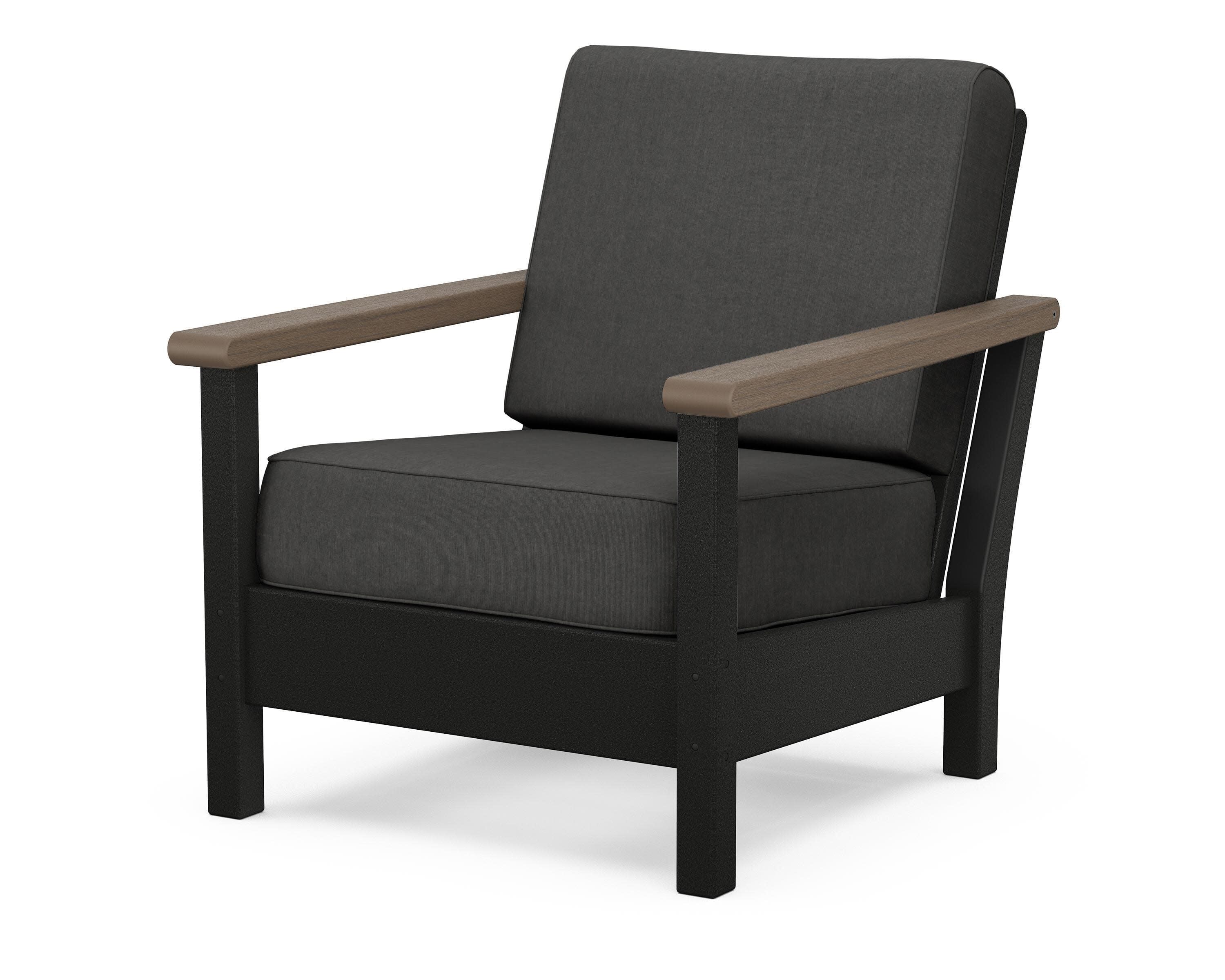 Harbour Deep Seating Chair in Black / Kona / Spectrum Carbon