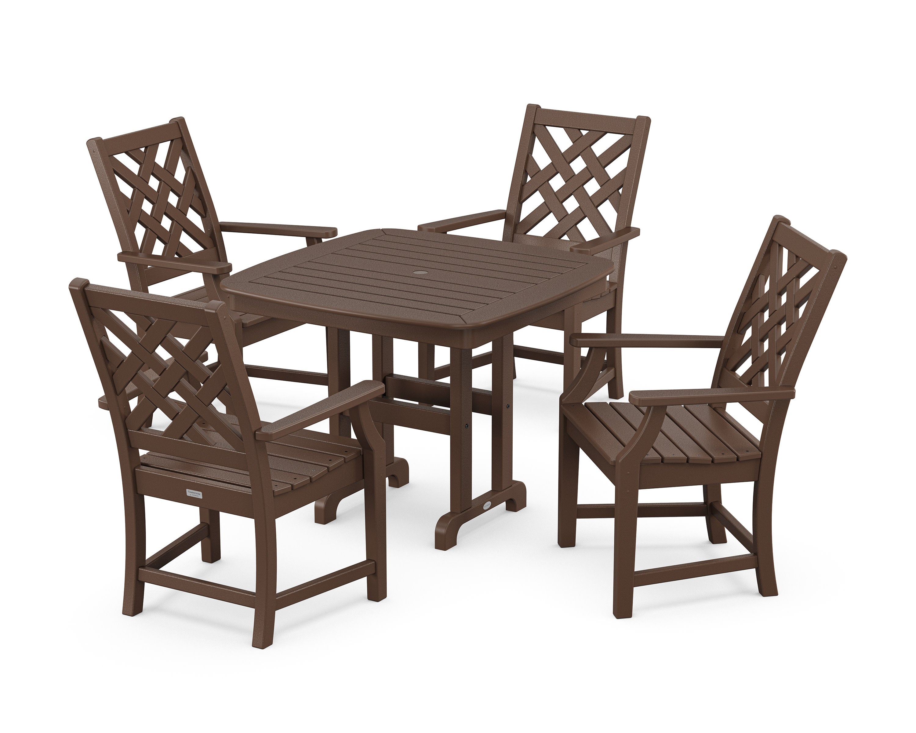 Wovendale 5-Piece Dining Set in Mahogany