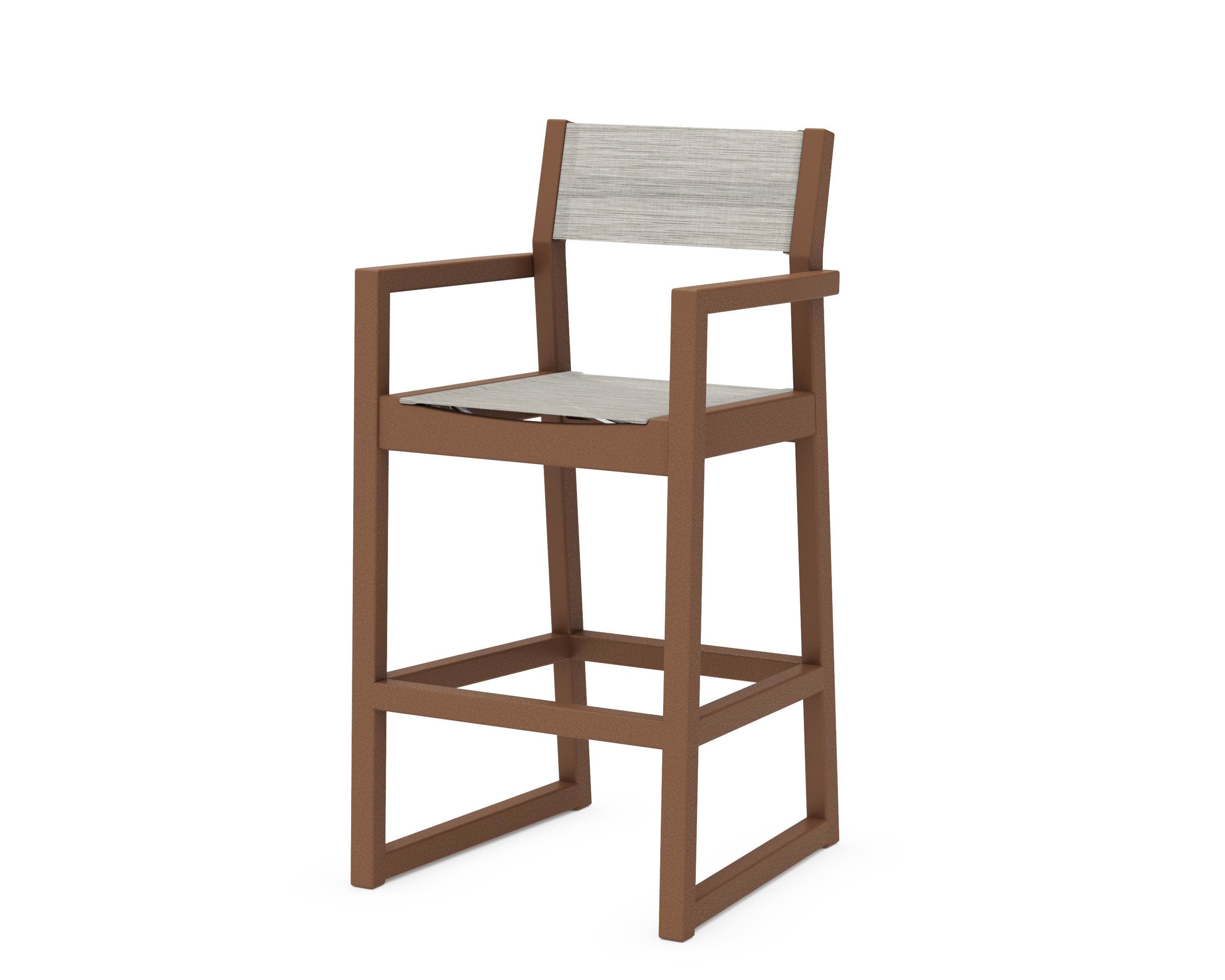 EDGE Sling Bar Arm Chair in Teak / Birch Sling