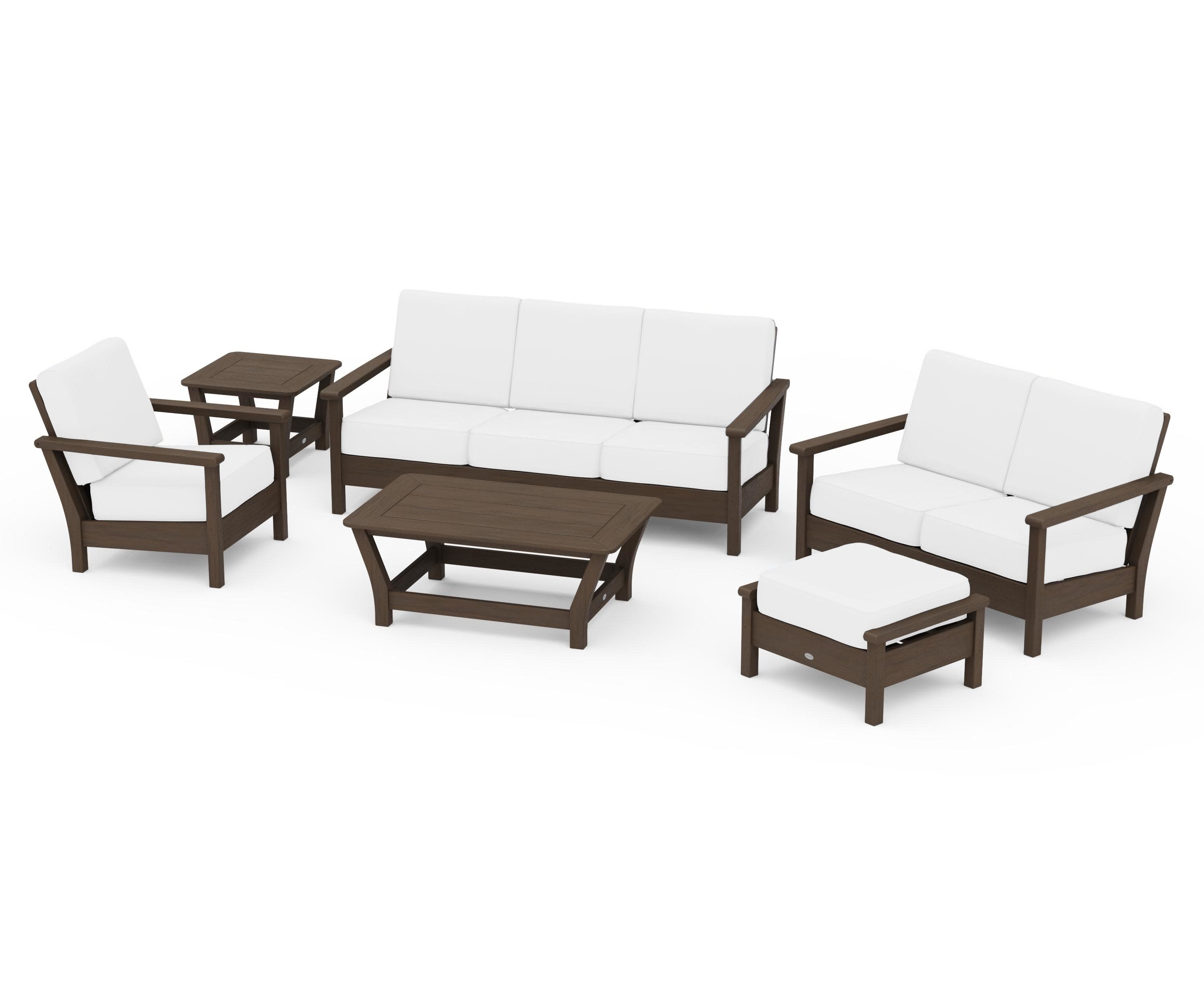Harbour 6-Piece Outdoor Living Set in Kona / Natural
