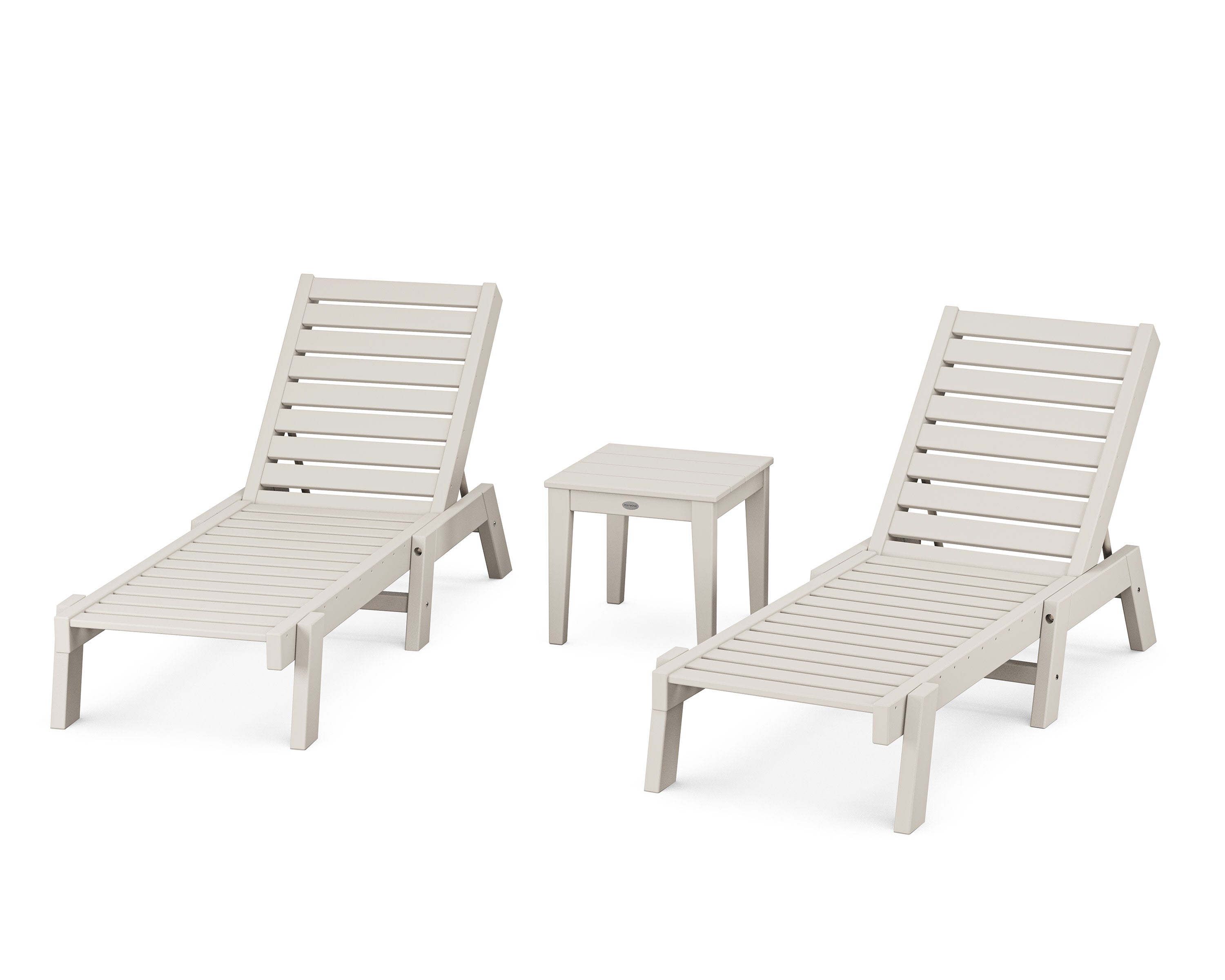 Captain Chaise 3-Piece Set in Sand