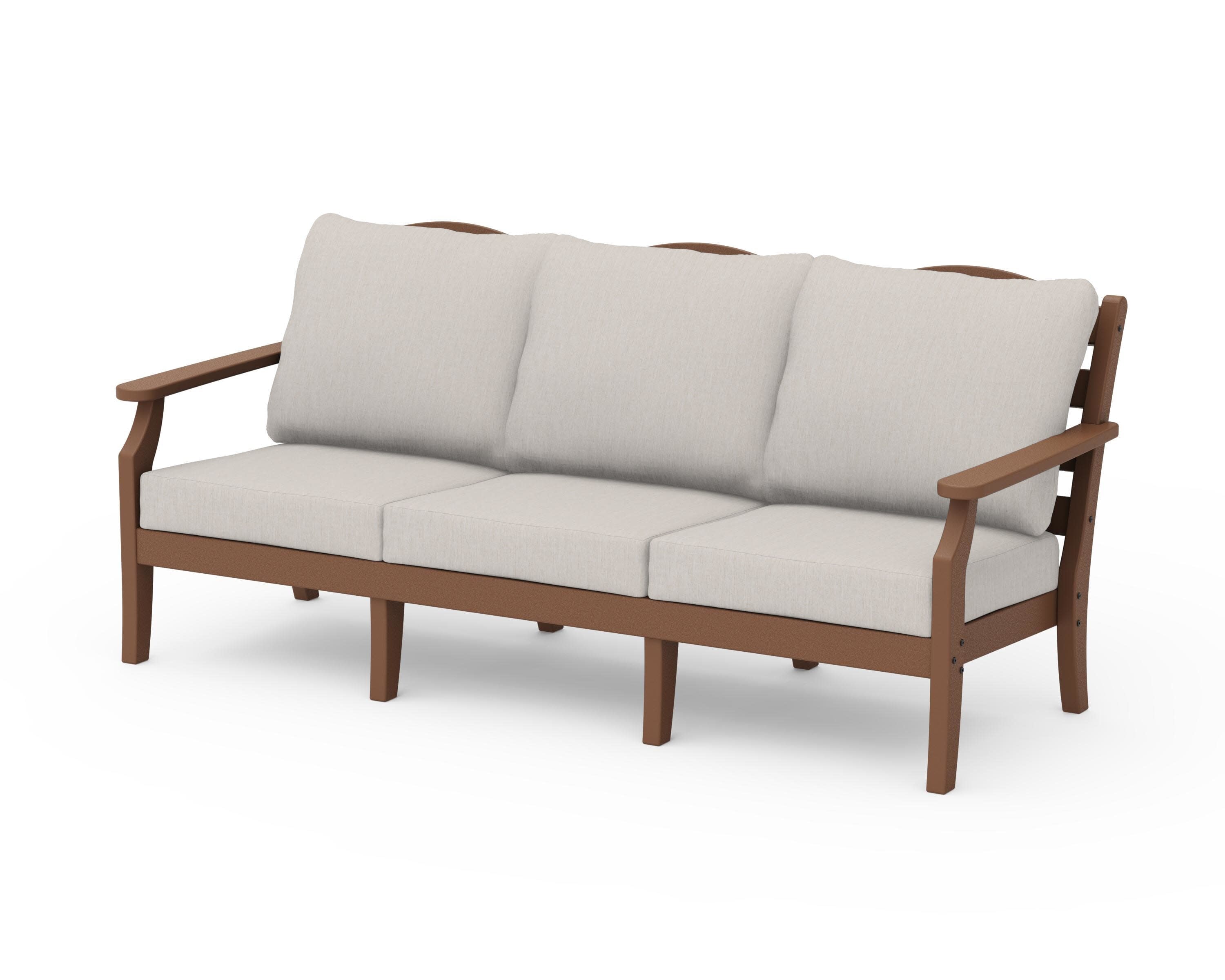 Savannah Deep Seating Sofa in Teak / Cast Ash