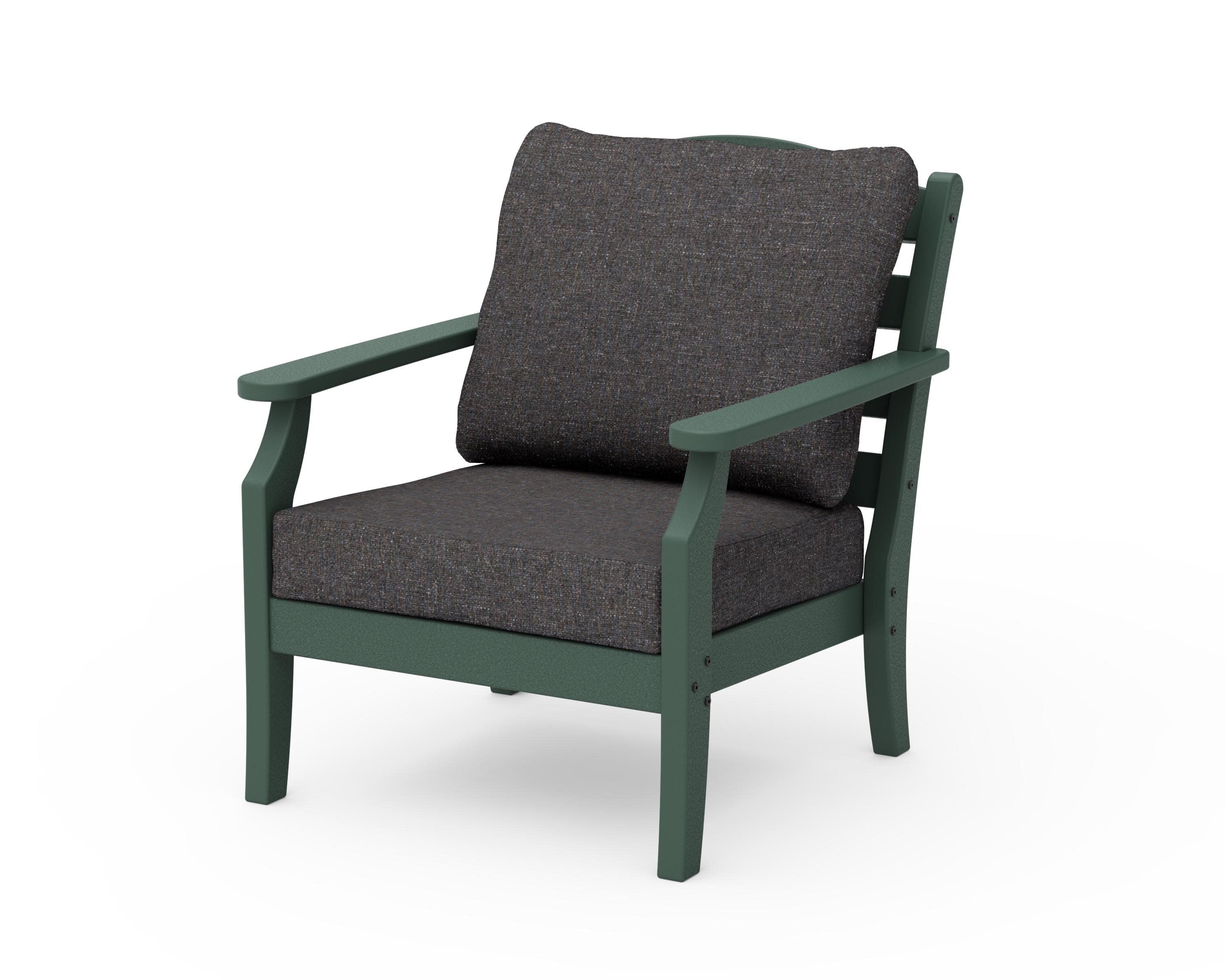 Savannah Deep Seating Chair in Green / Ash Charcoal