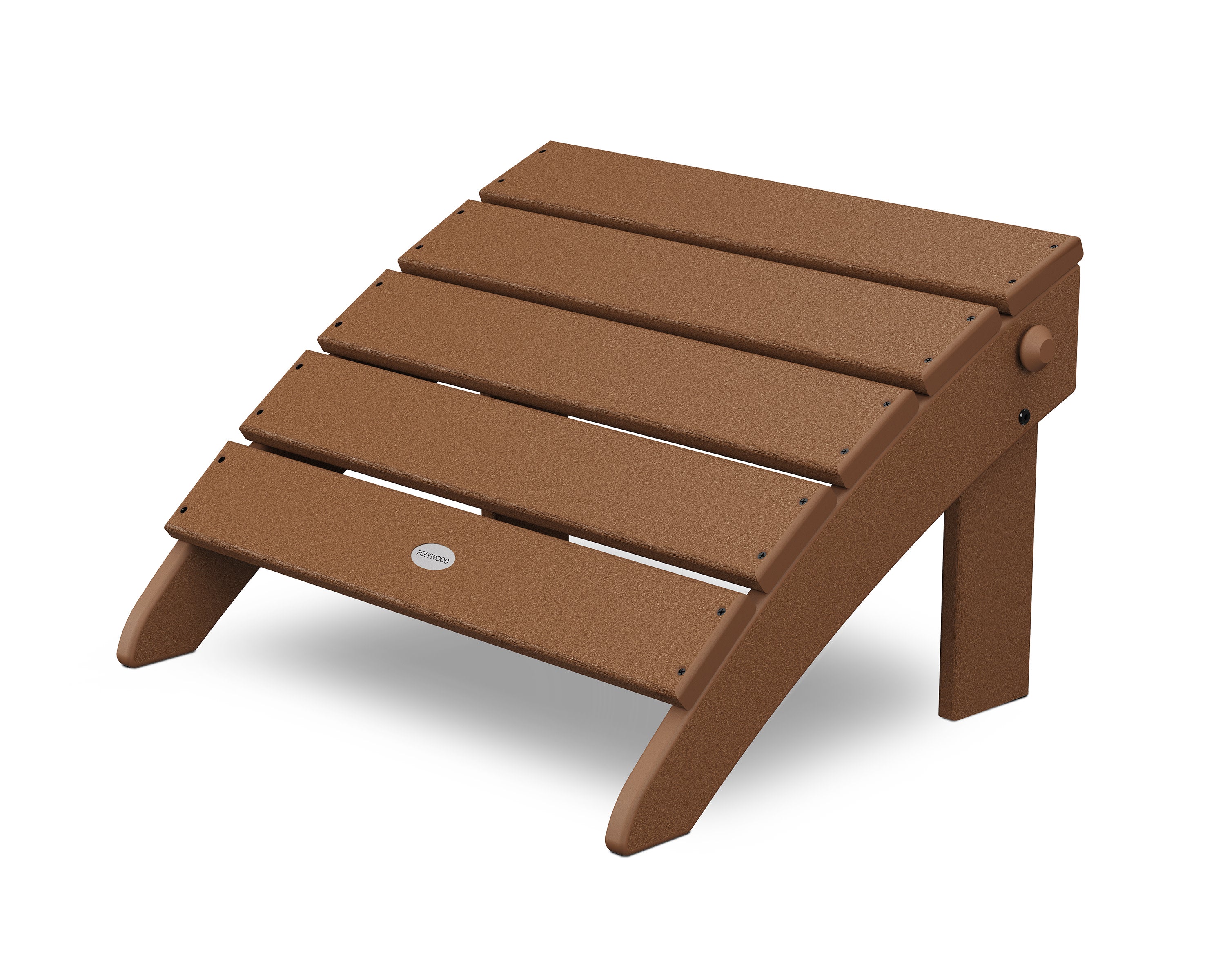 Classic Oversized Adirondack Folding Ottoman in Teak