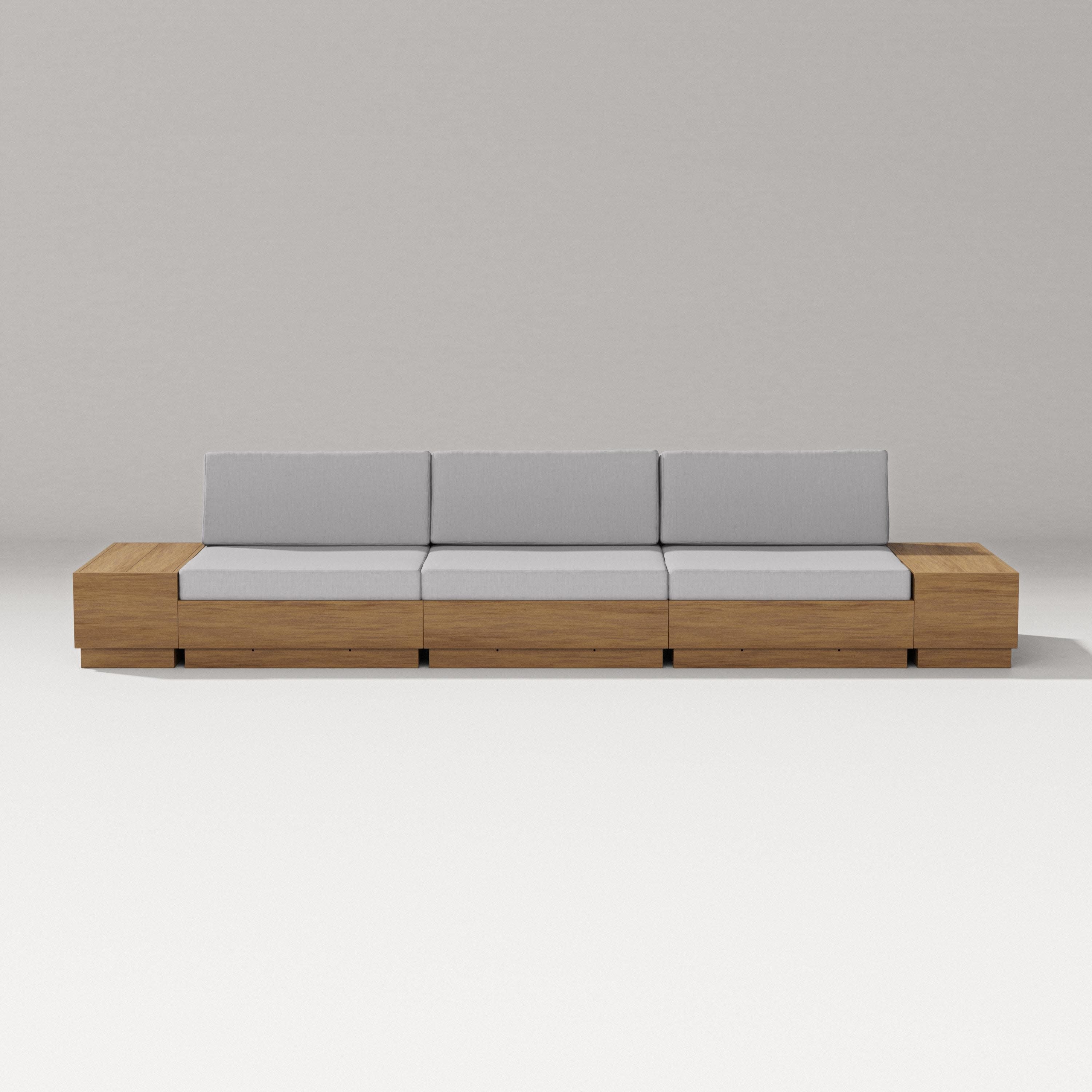 Elevate Straight Sectional in Natural / Granite