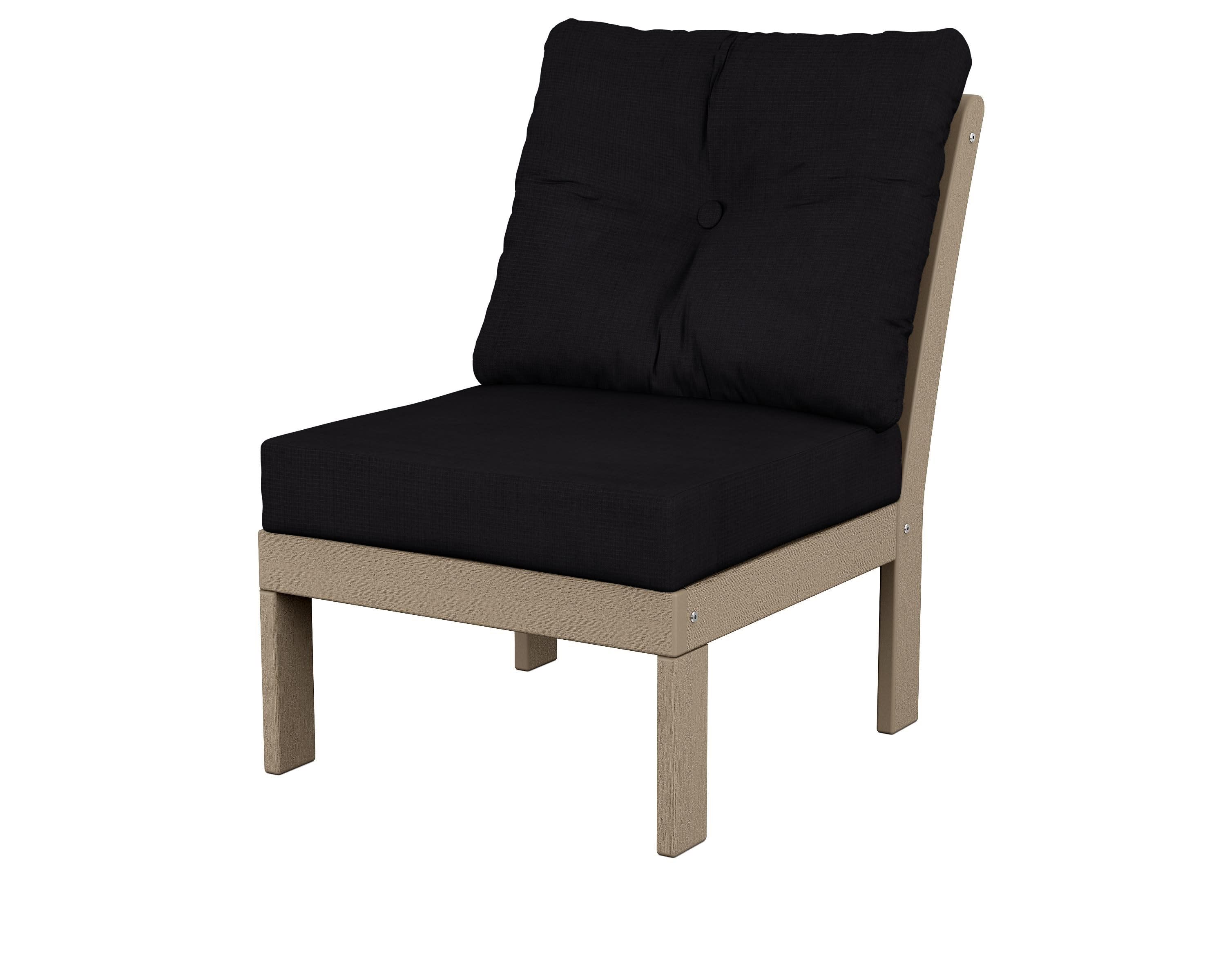 Vineyard Modular Armless Chair in Vintage Sahara / Midnight Linen