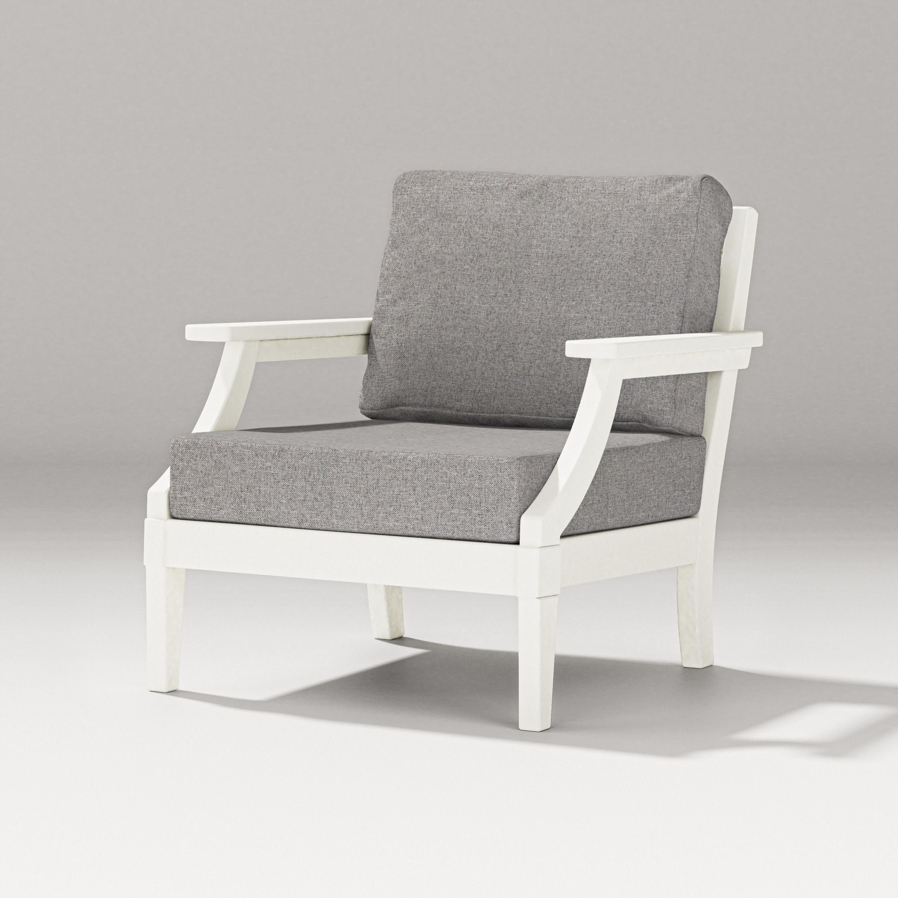 Estate Lounge Chair in Vintage White / Grey Mist