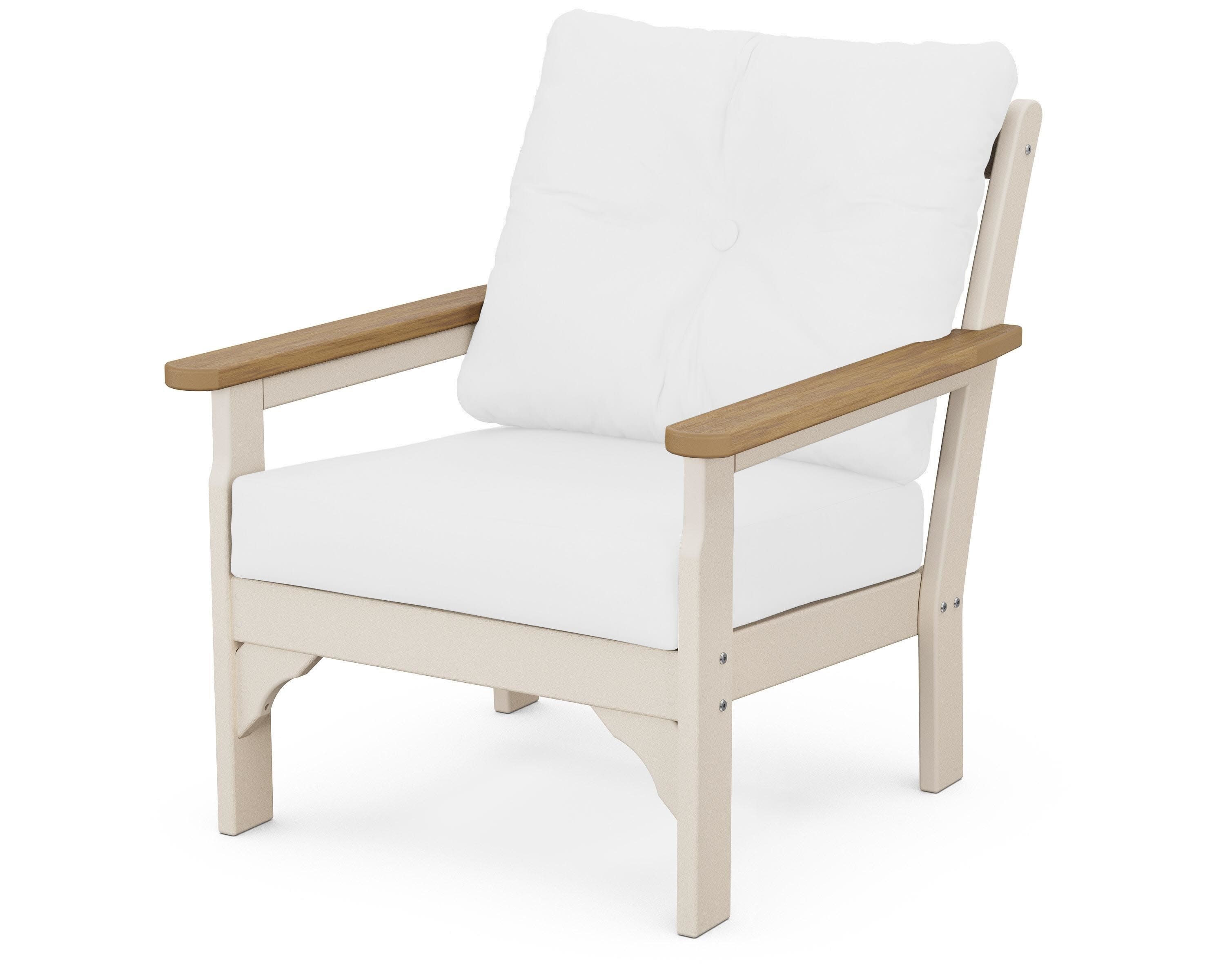 Vineyard Deep Seating Chair in Sand / Natural / Natural