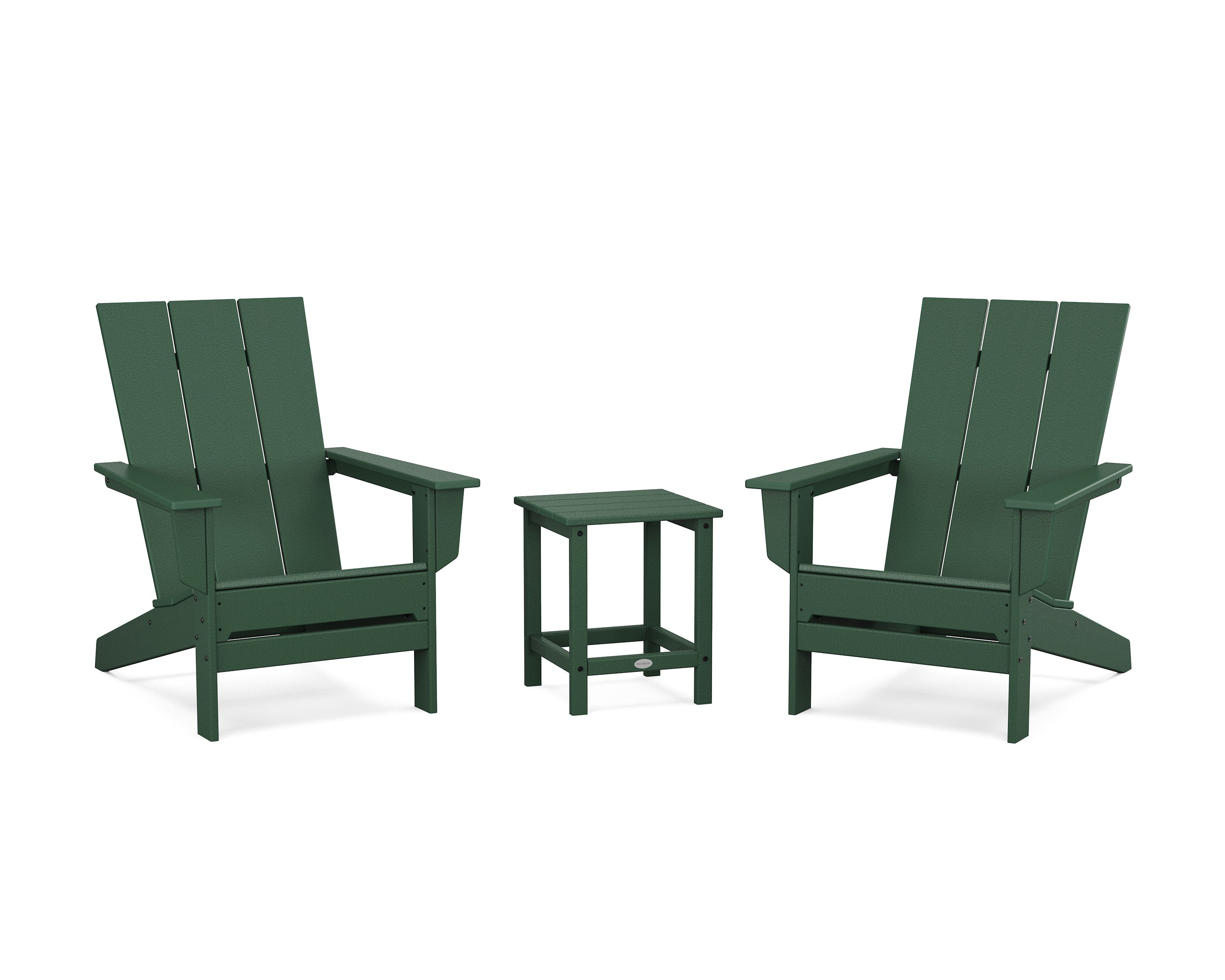 3-Piece Modern Studio Adirondack Set in Green