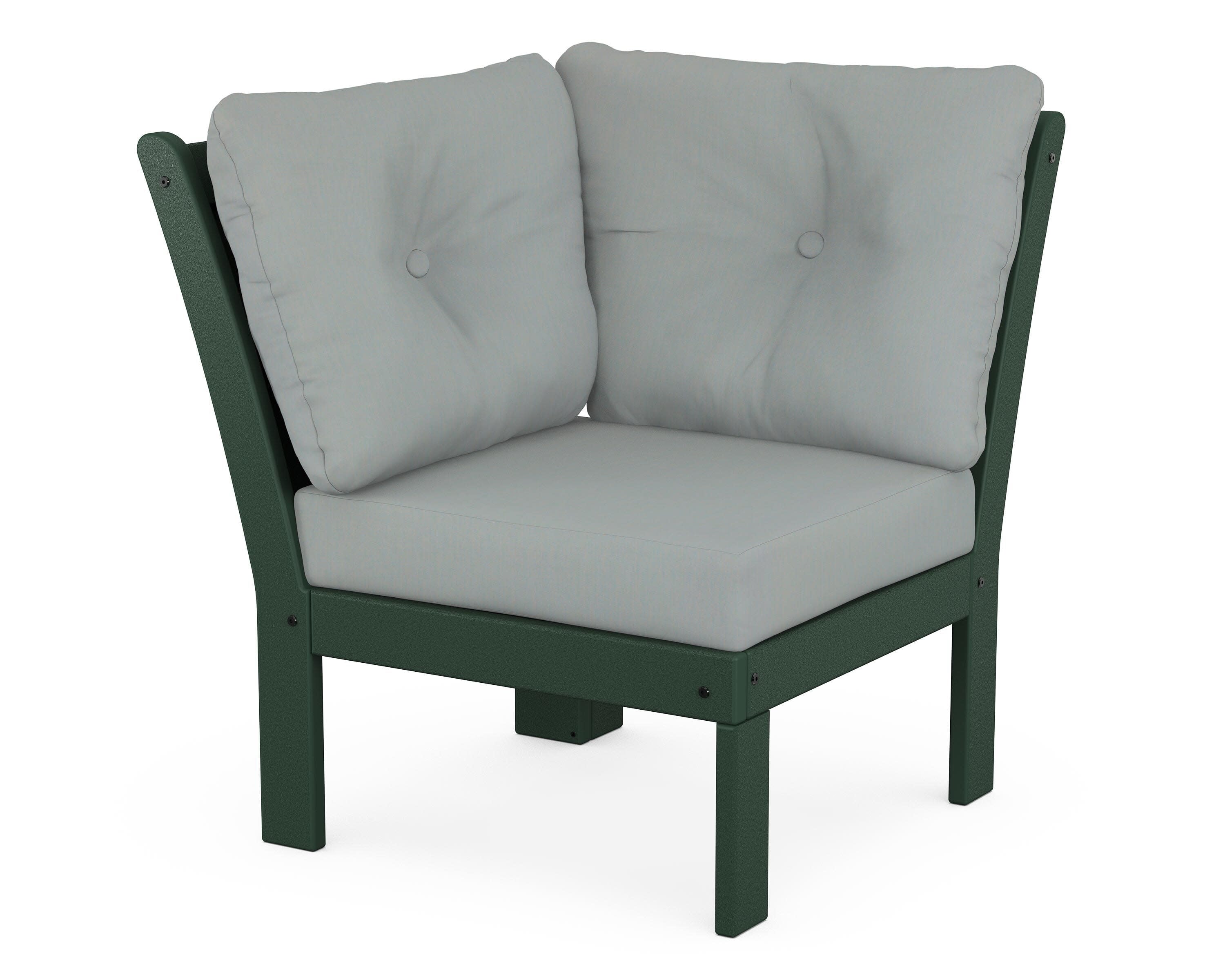Vineyard Modular Corner Chair in Green / Spa