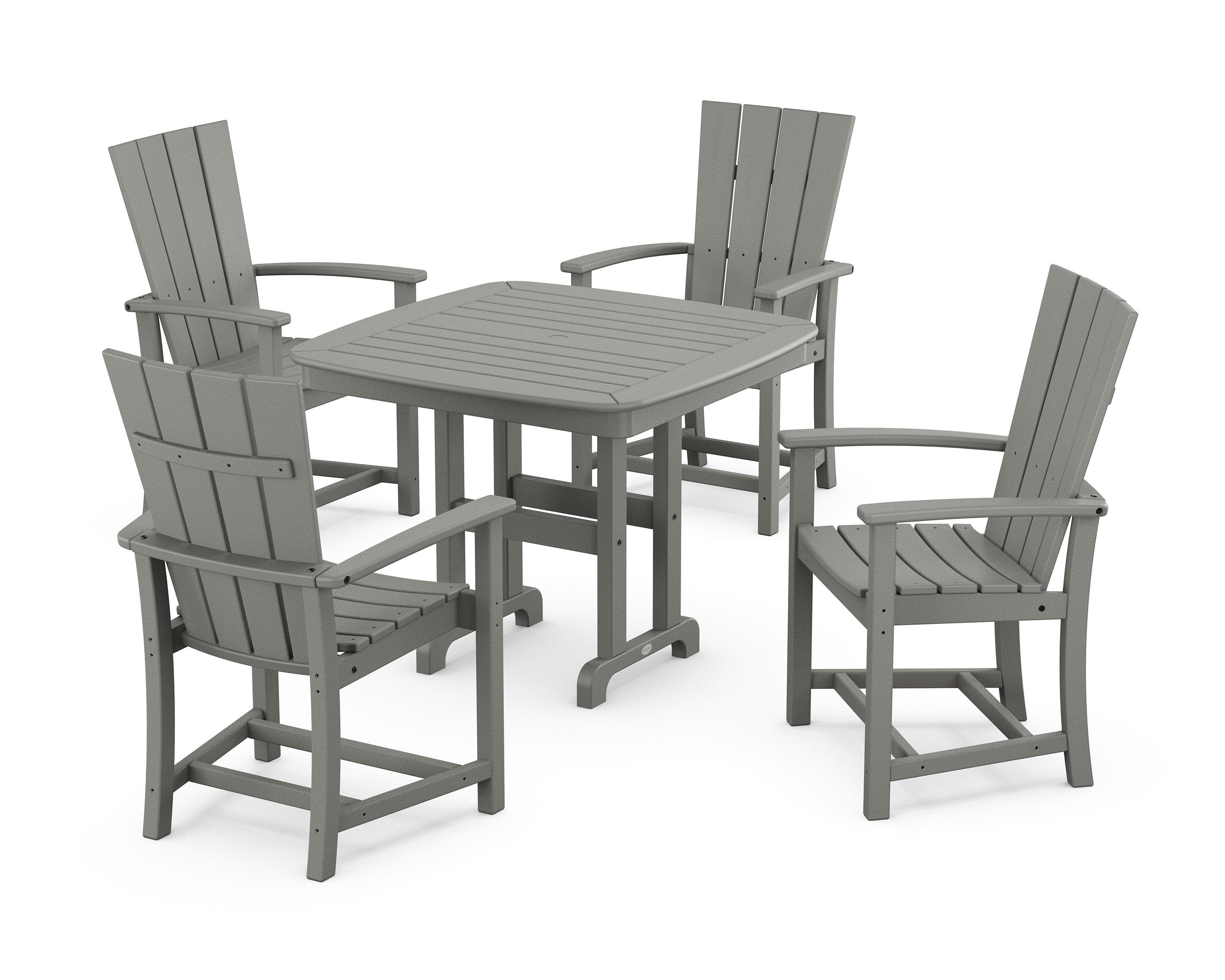 Quattro 5-Piece Dining Set in Slate Grey