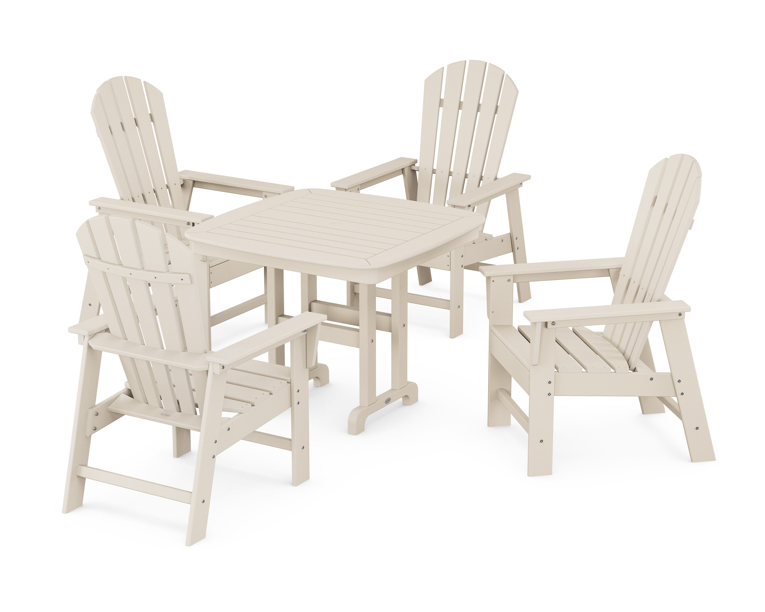 South Beach 5-Piece Dining Set in Sand