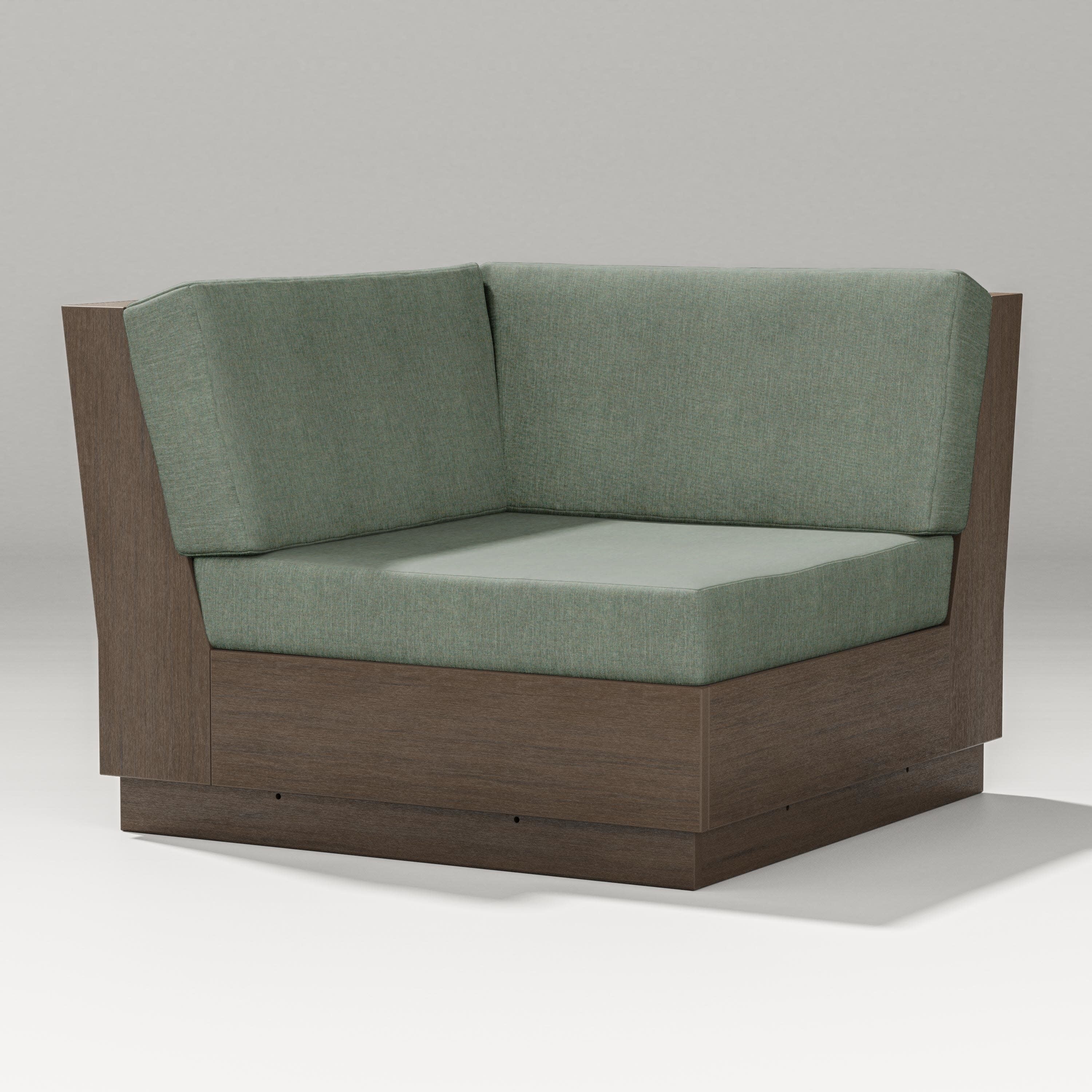 Elevate Modular Corner Chair in Kona / Cast Sage