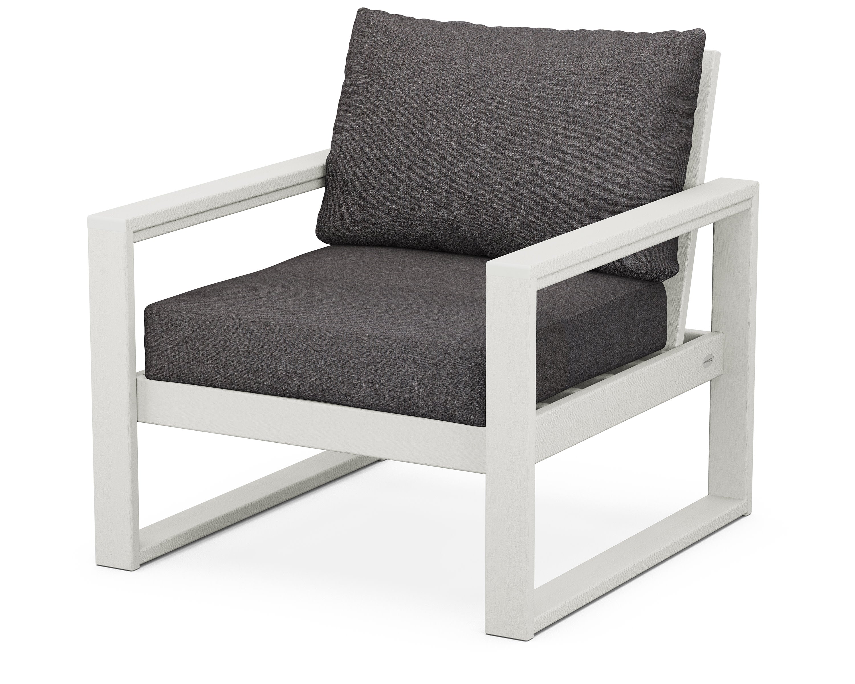 EDGE Club Chair in Vintage White / Ash Charcoal