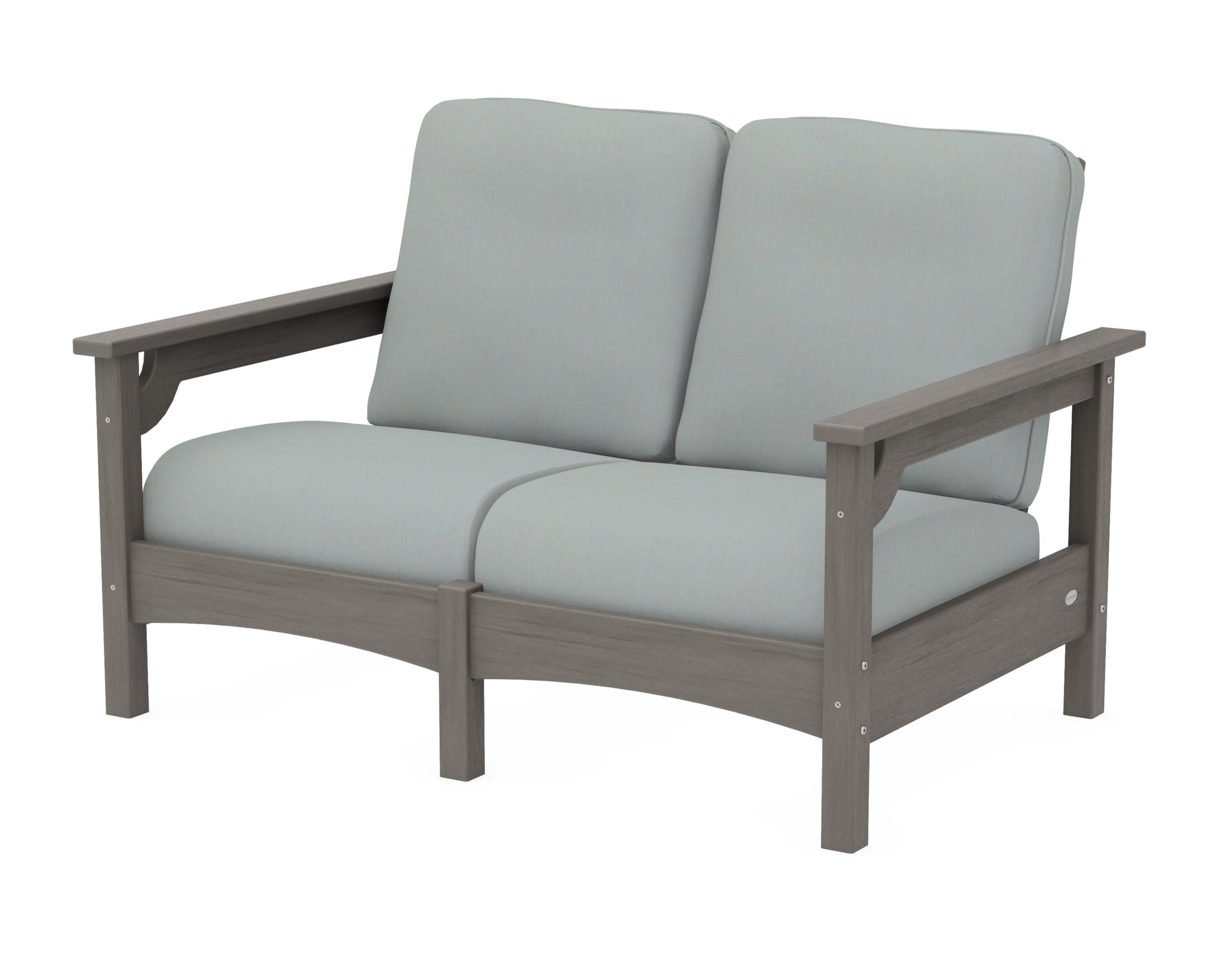 Club Loveseat in Driftwood / Spa