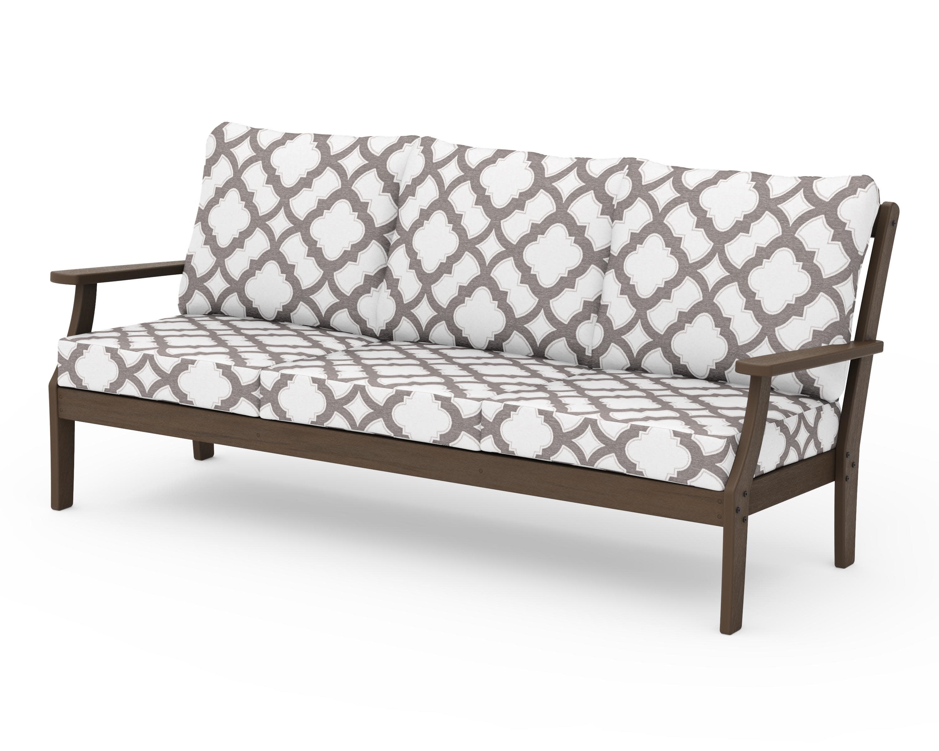 Braxton Deep Seating Sofa in Kona / Trellis Grey Mist